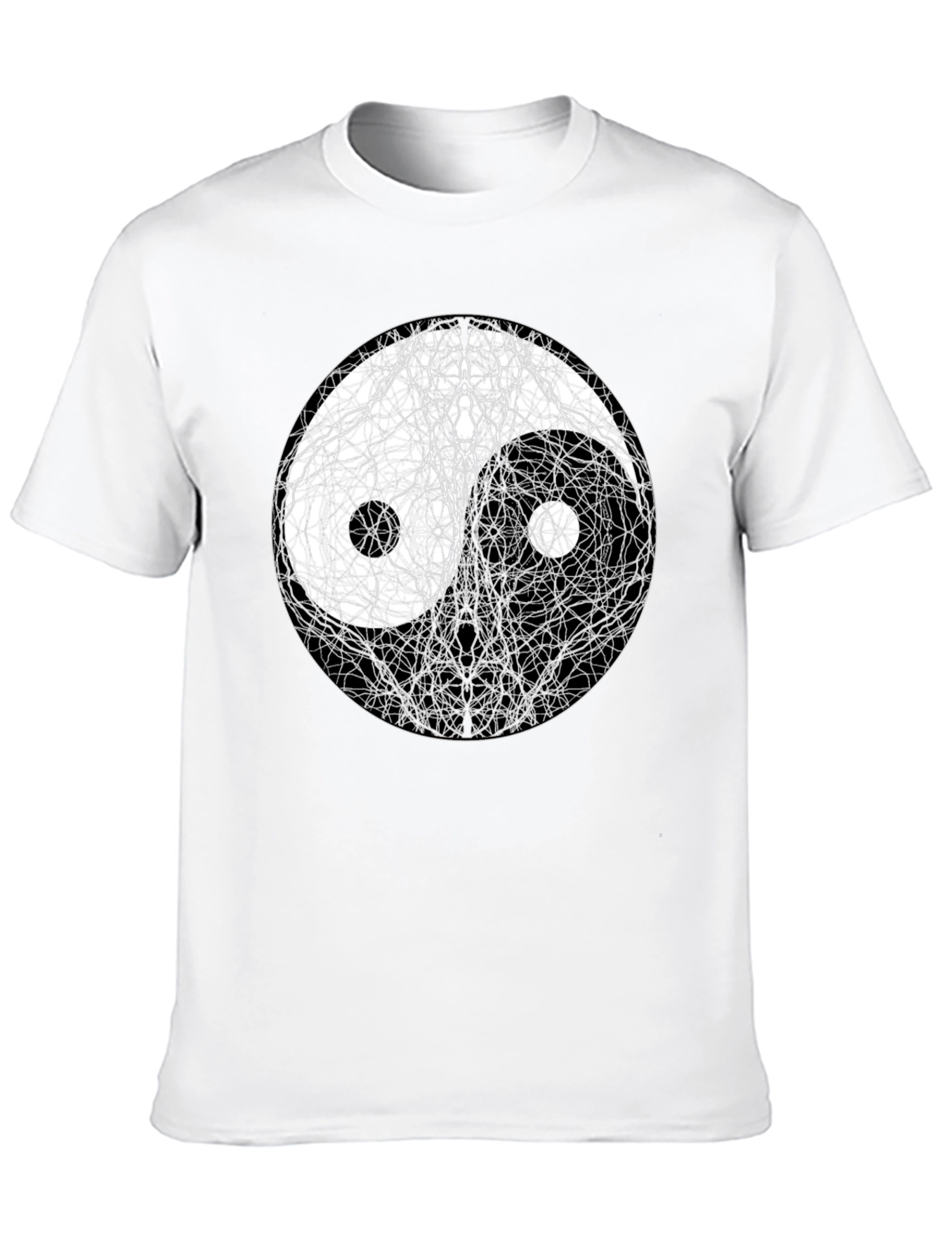 Yin Yang Tree Black T-Shirt