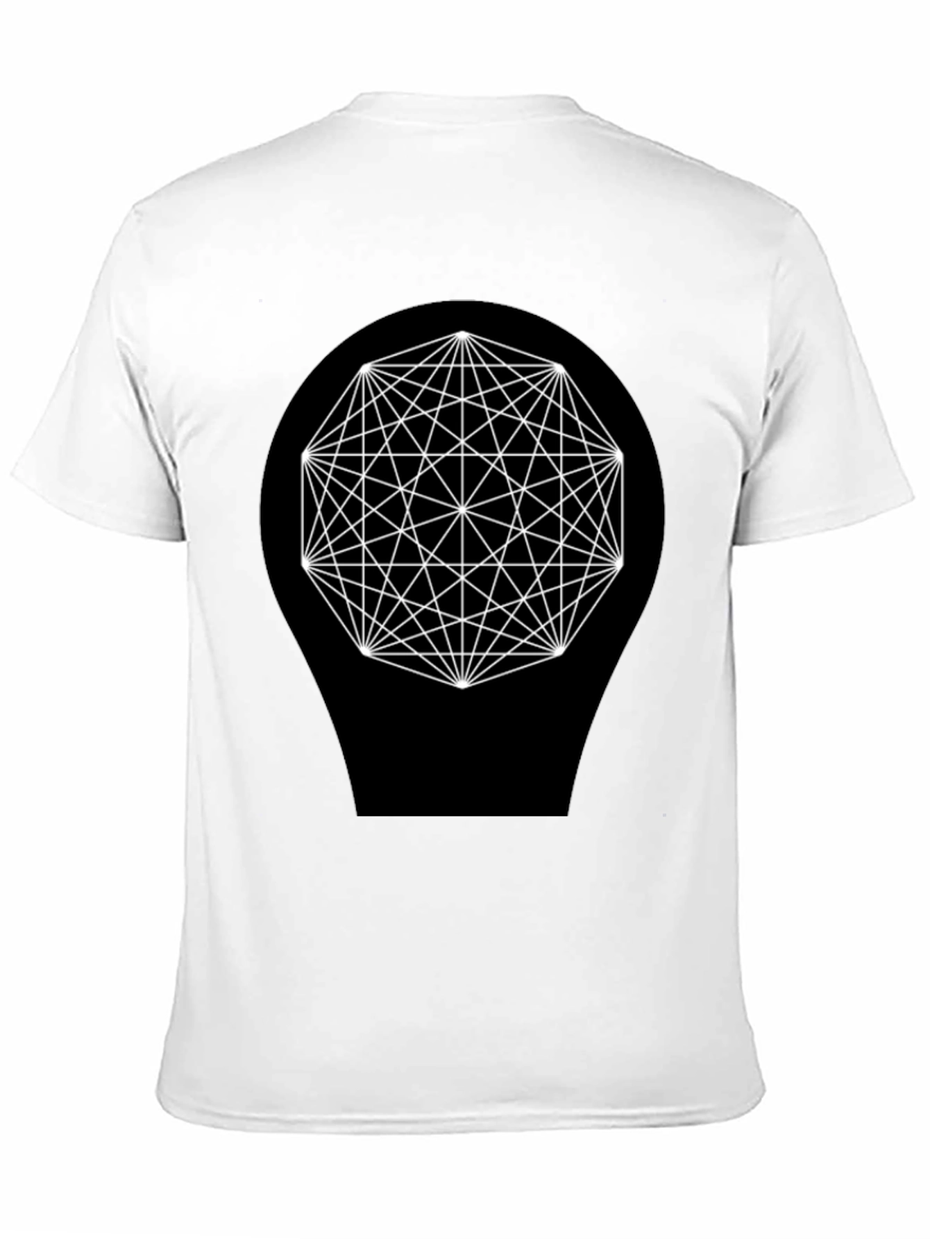 Geometric Design Black T-Shirt