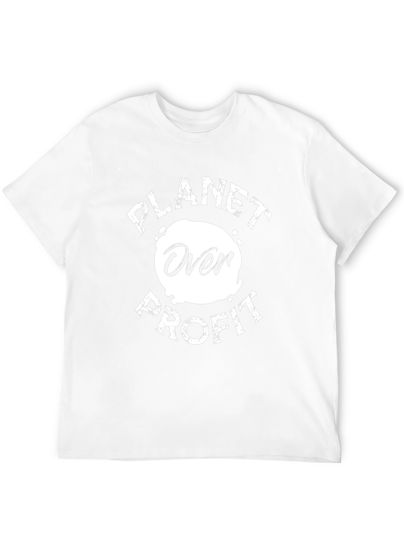 Planet Over Profit Graphic T-Shirt - Eco-Friendly Awareness Tee