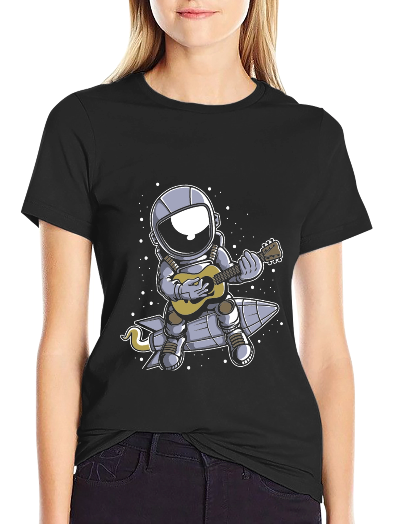 Astronaut Guitar Player T-Shirt