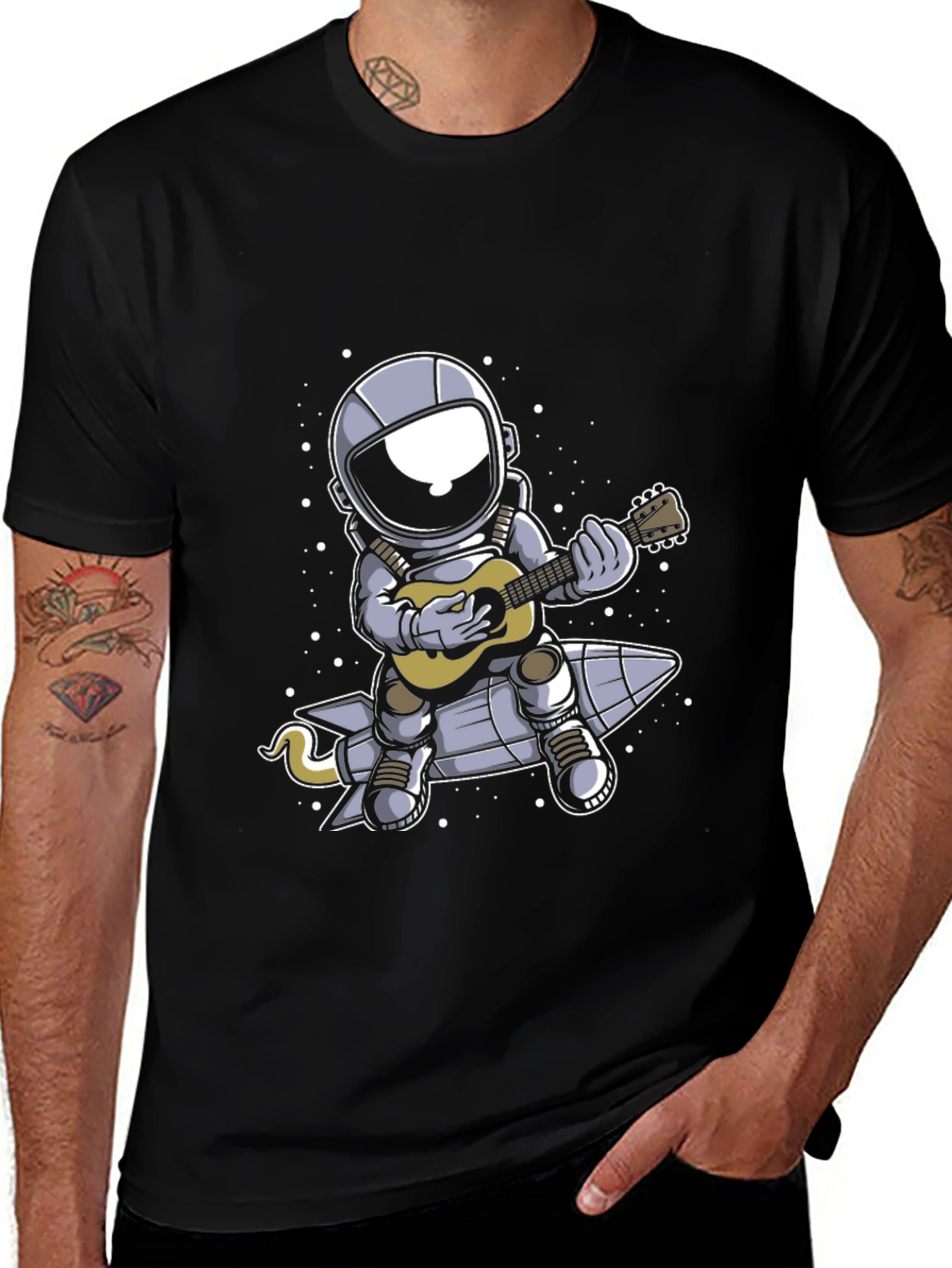 Astronaut Guitar Player T-Shirt