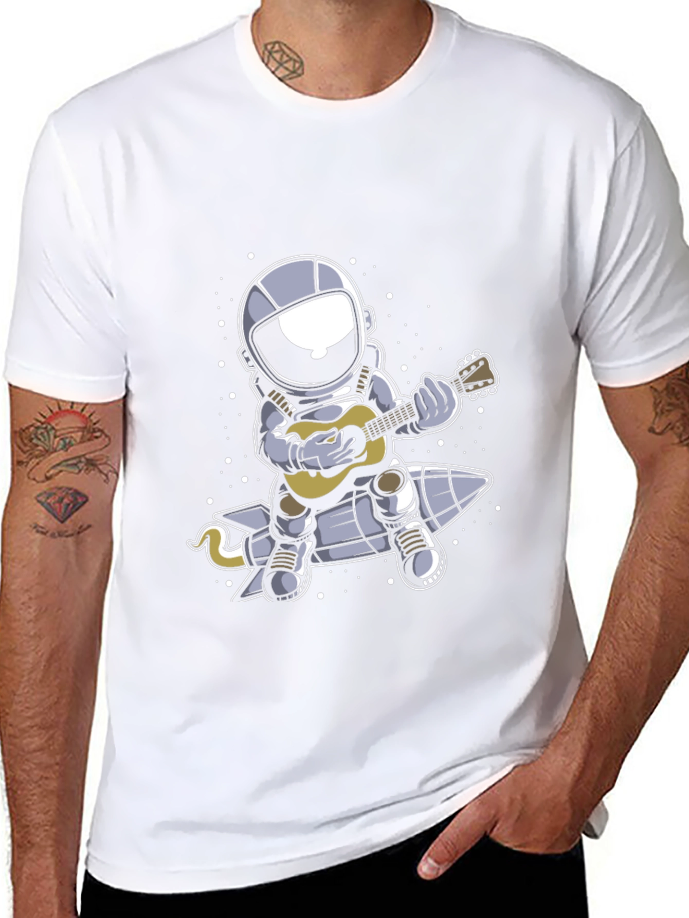 Astronaut Guitar Player T-Shirt