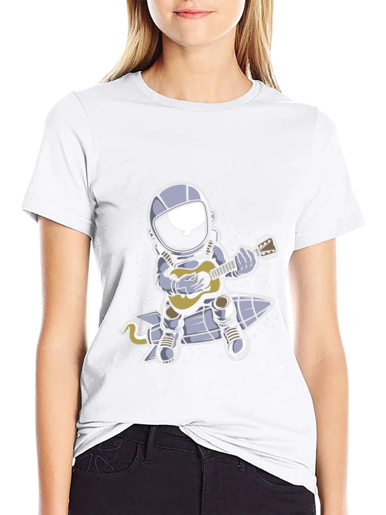 Astronaut Guitar Player T-Shirt
