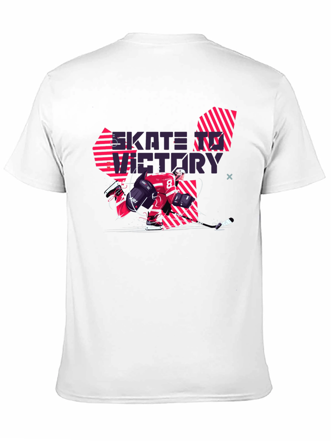 Skate to Victory Black Graphic Tee