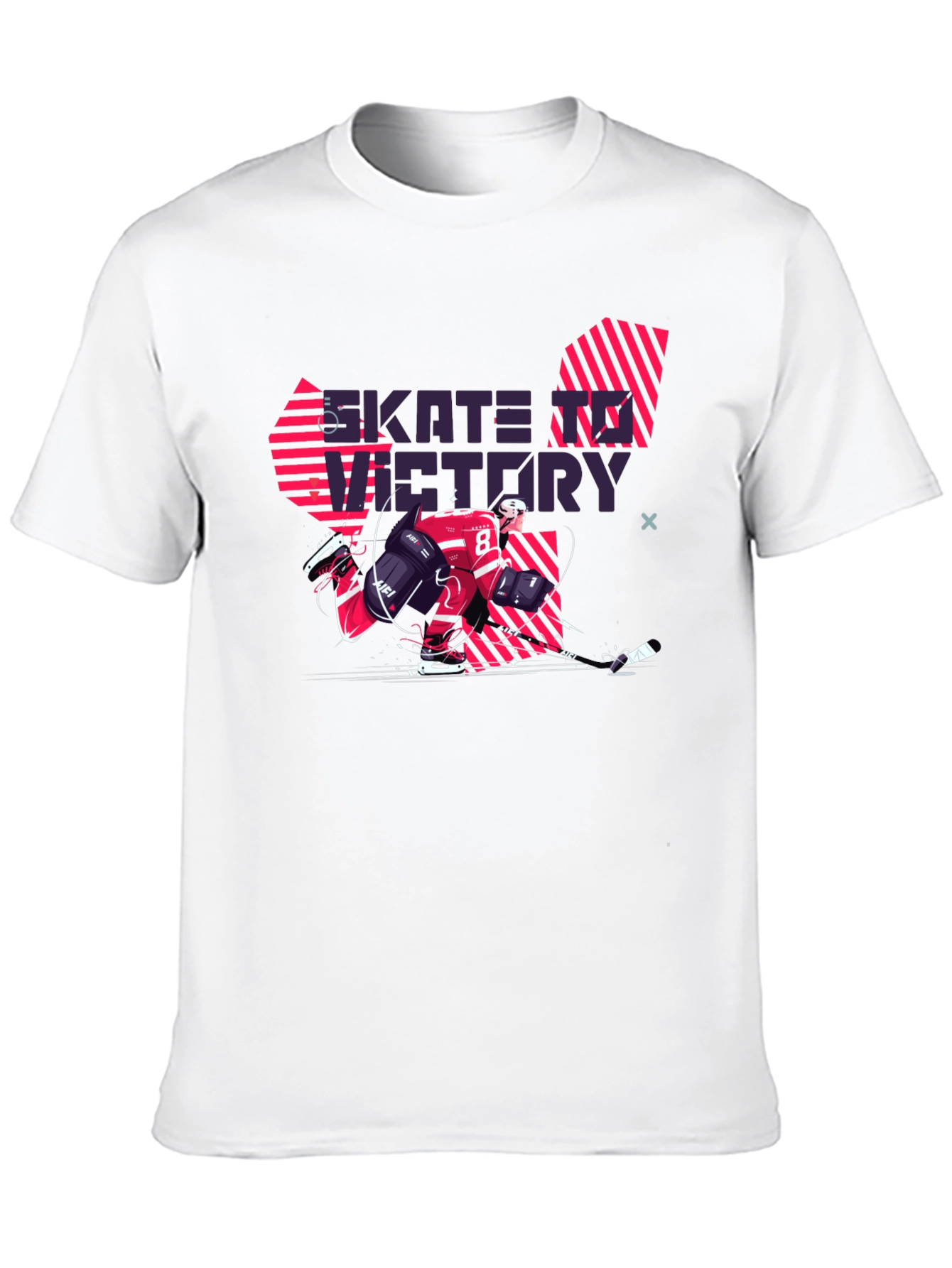Skate to Victory Black Graphic Tee