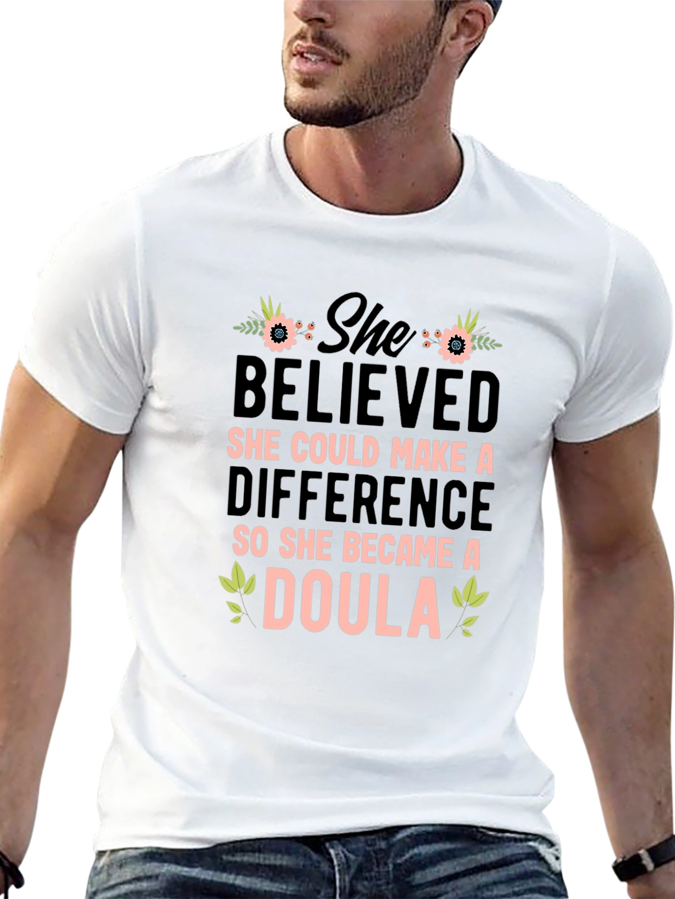 She Believed Doula Graphic T-Shirt