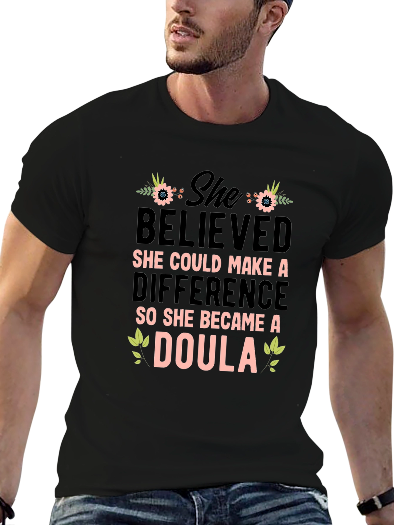 She Believed Doula Graphic T-Shirt