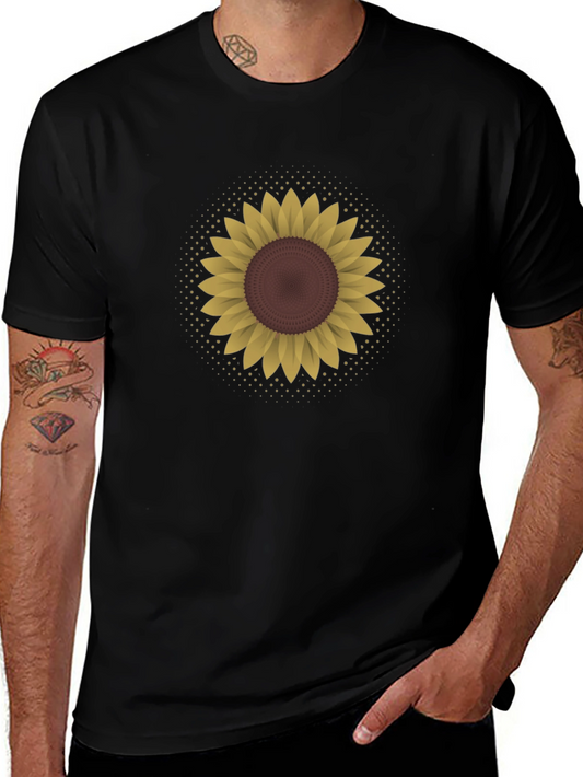 Sunflower Graphic T-Shirt - Stylish Mens Tee