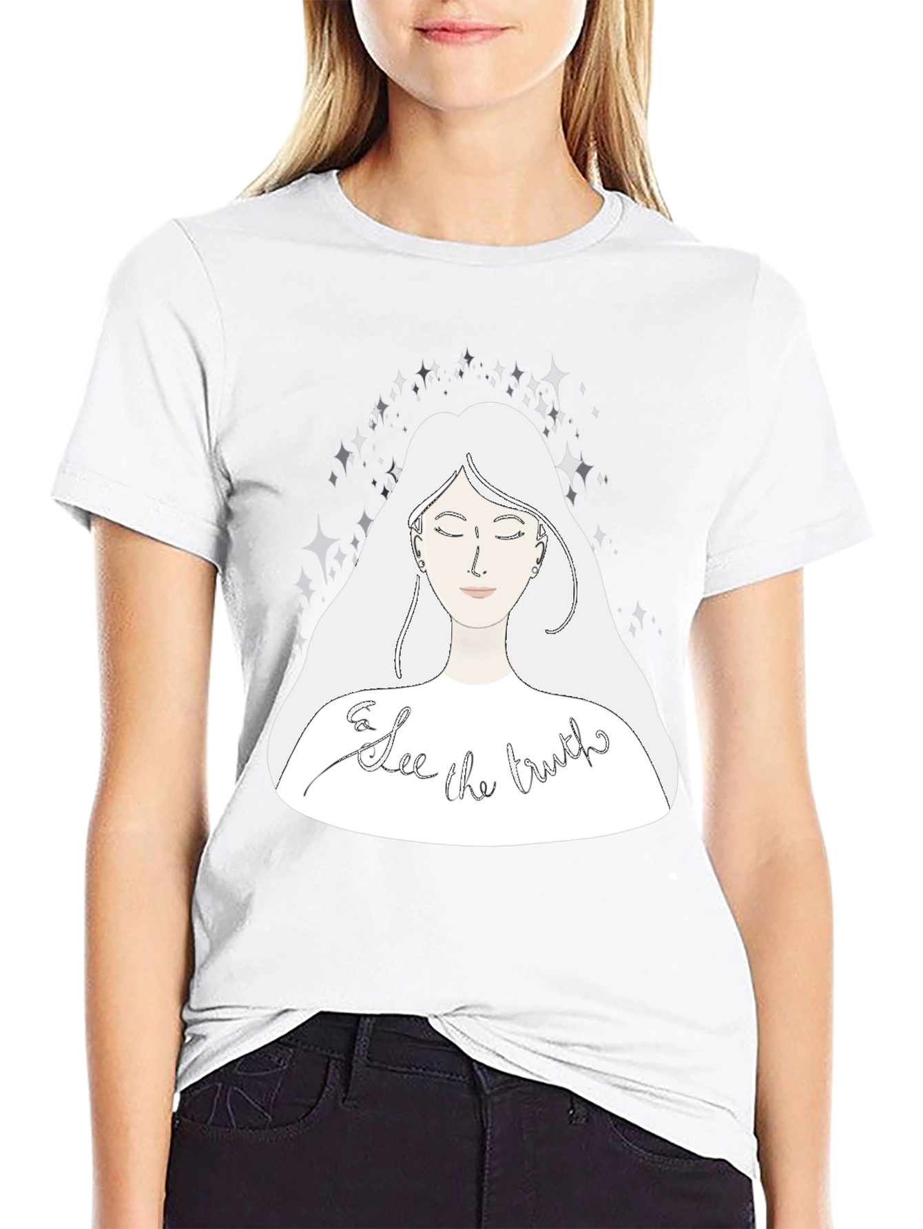 See The Truth Graphic Tee - Black