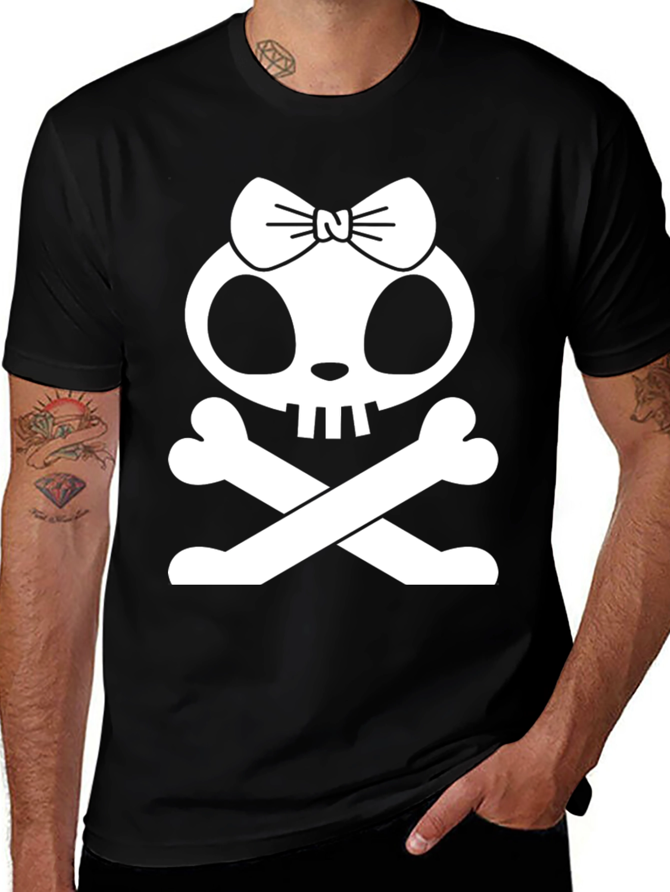 Skull & Crossbones Bow T-Shirt