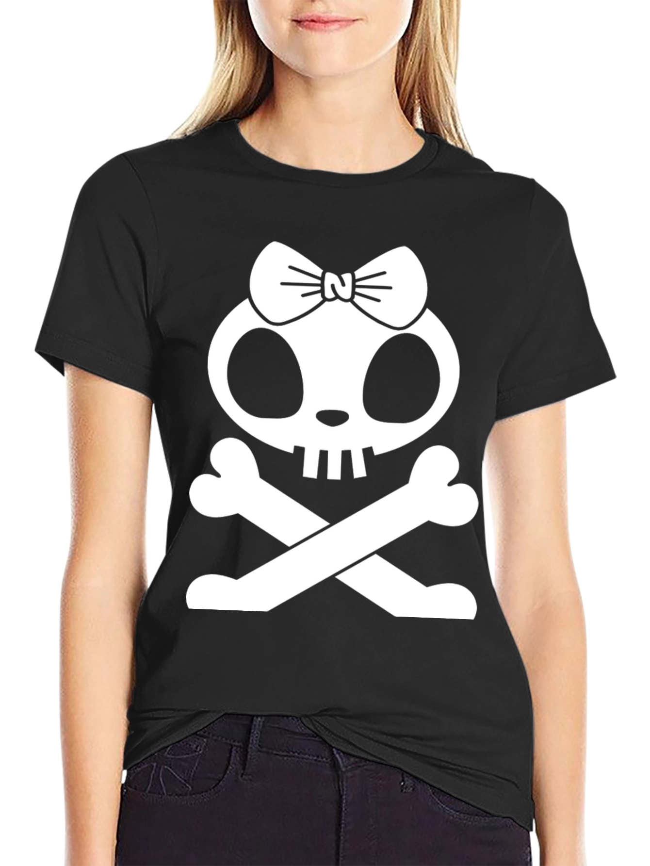 Skull & Crossbones Bow T-Shirt