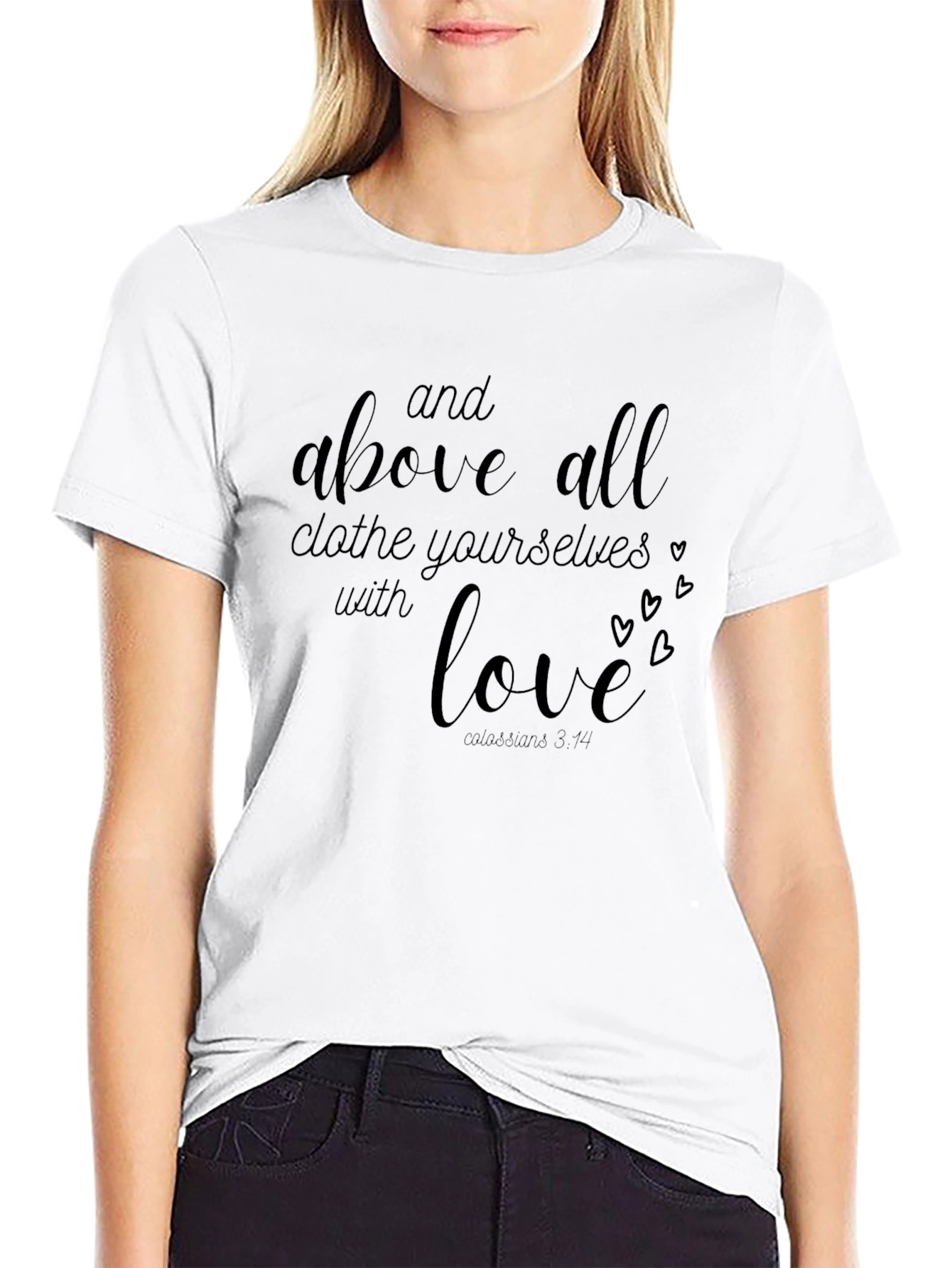Clothe Yourselves With Love Black T-Shirt