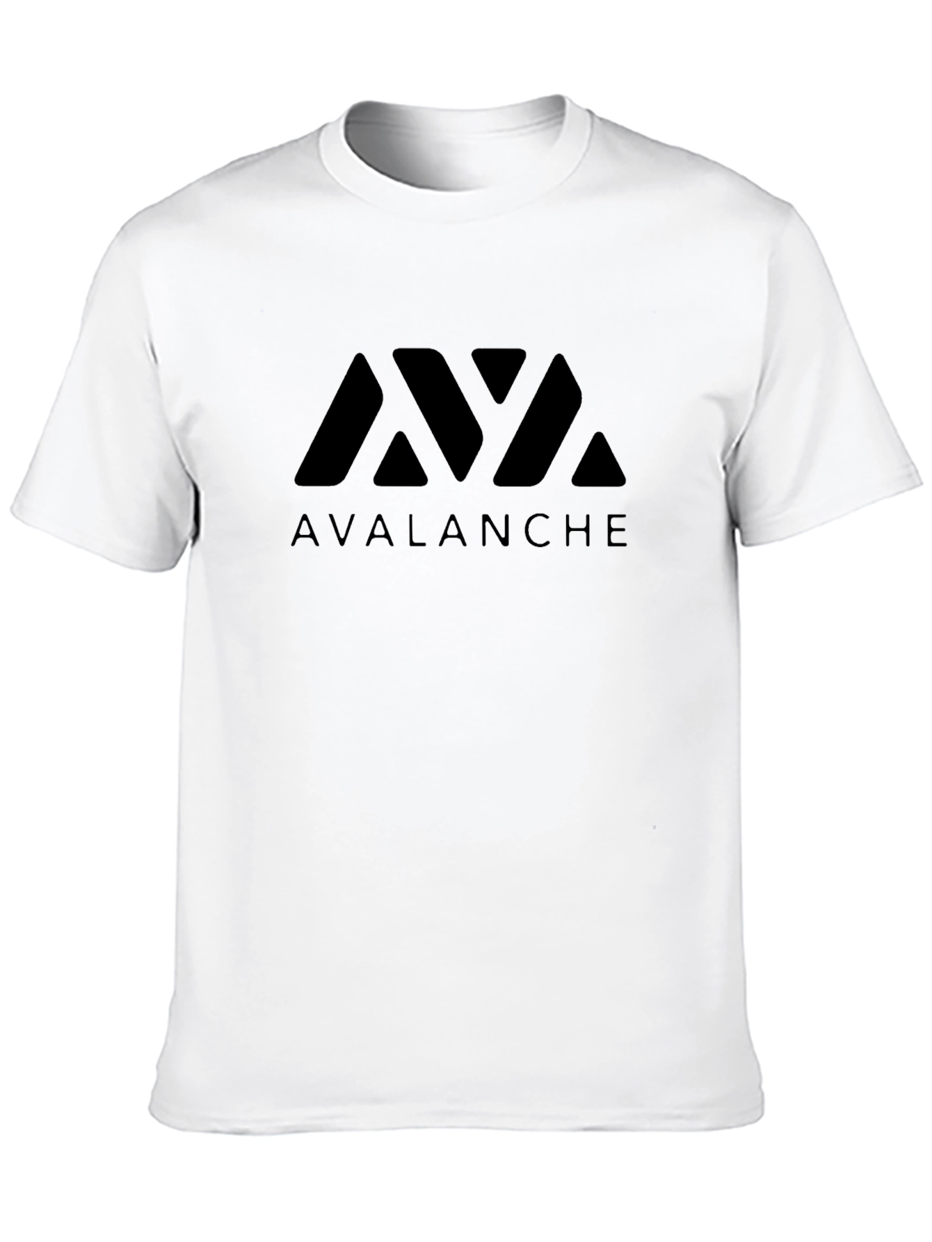Avalanche Crypto Black Graphic T-Shirt