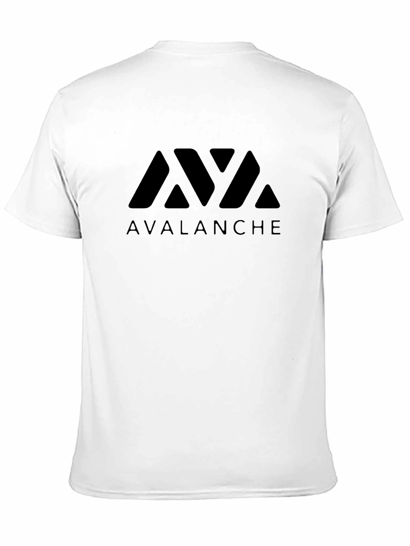Avalanche Crypto Black Graphic T-Shirt