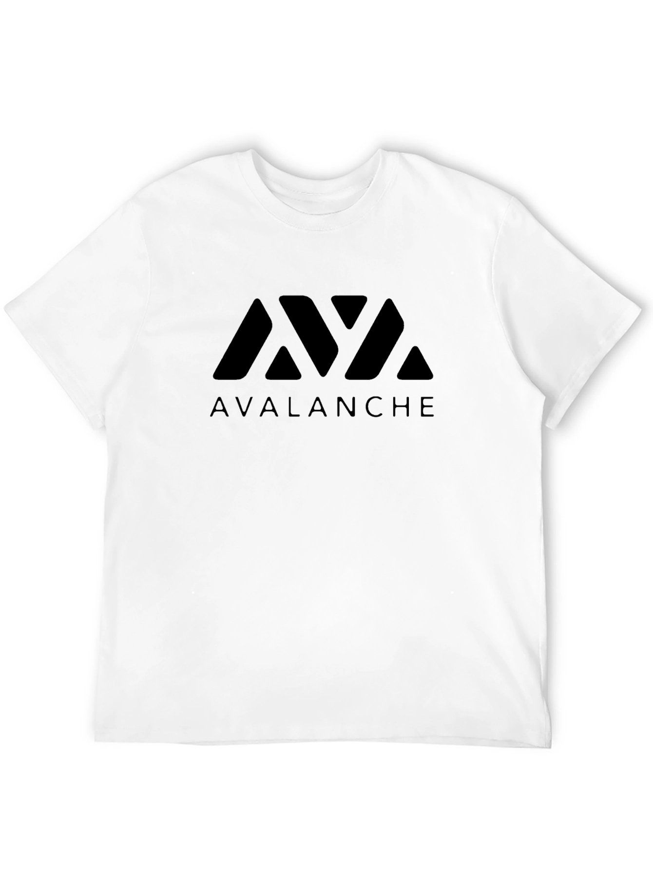 Avalanche Crypto Black Graphic T-Shirt