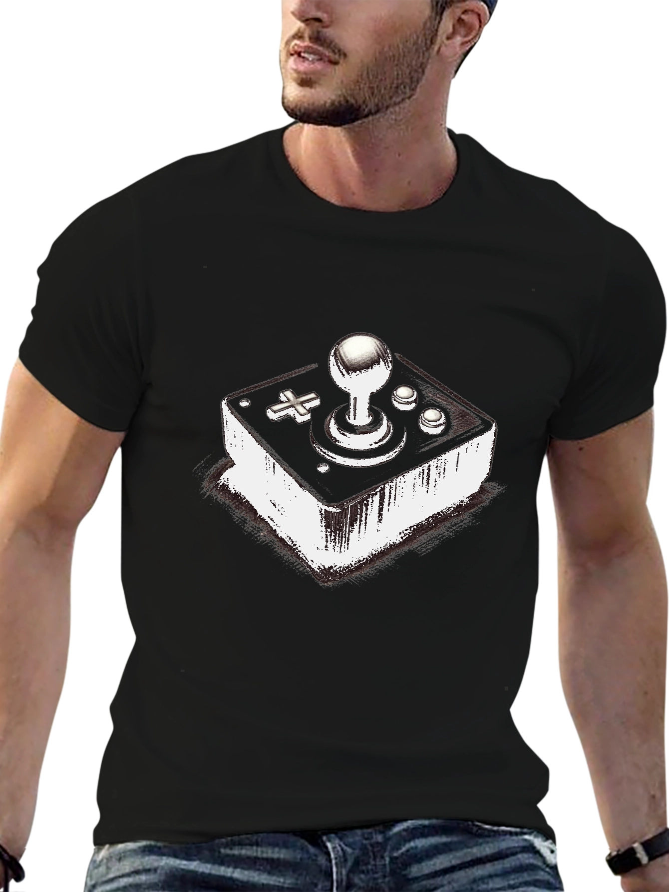 Retro Gamer T-Shirt - Joystick Design