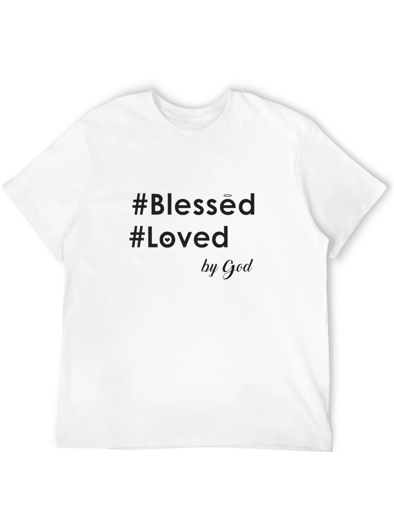 Blessed & Loved by God Black Graphic Tee