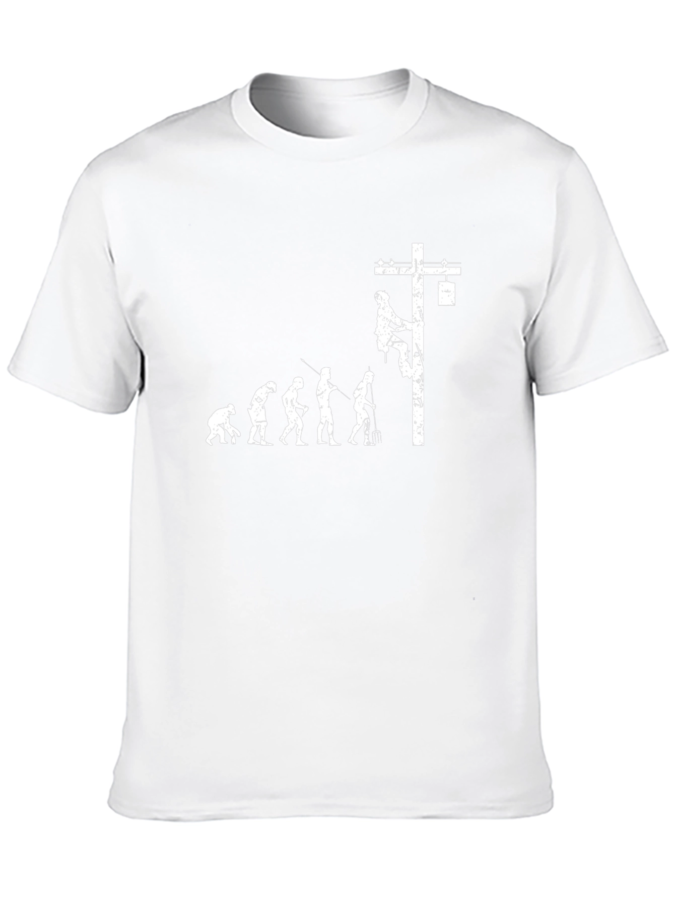 Electric Lineman Evolution Graphic T-Shirt