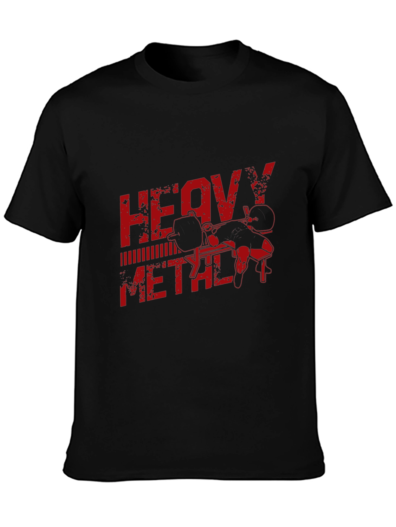 Heavy Metal Gym T-Shirt - Black Workout Tee