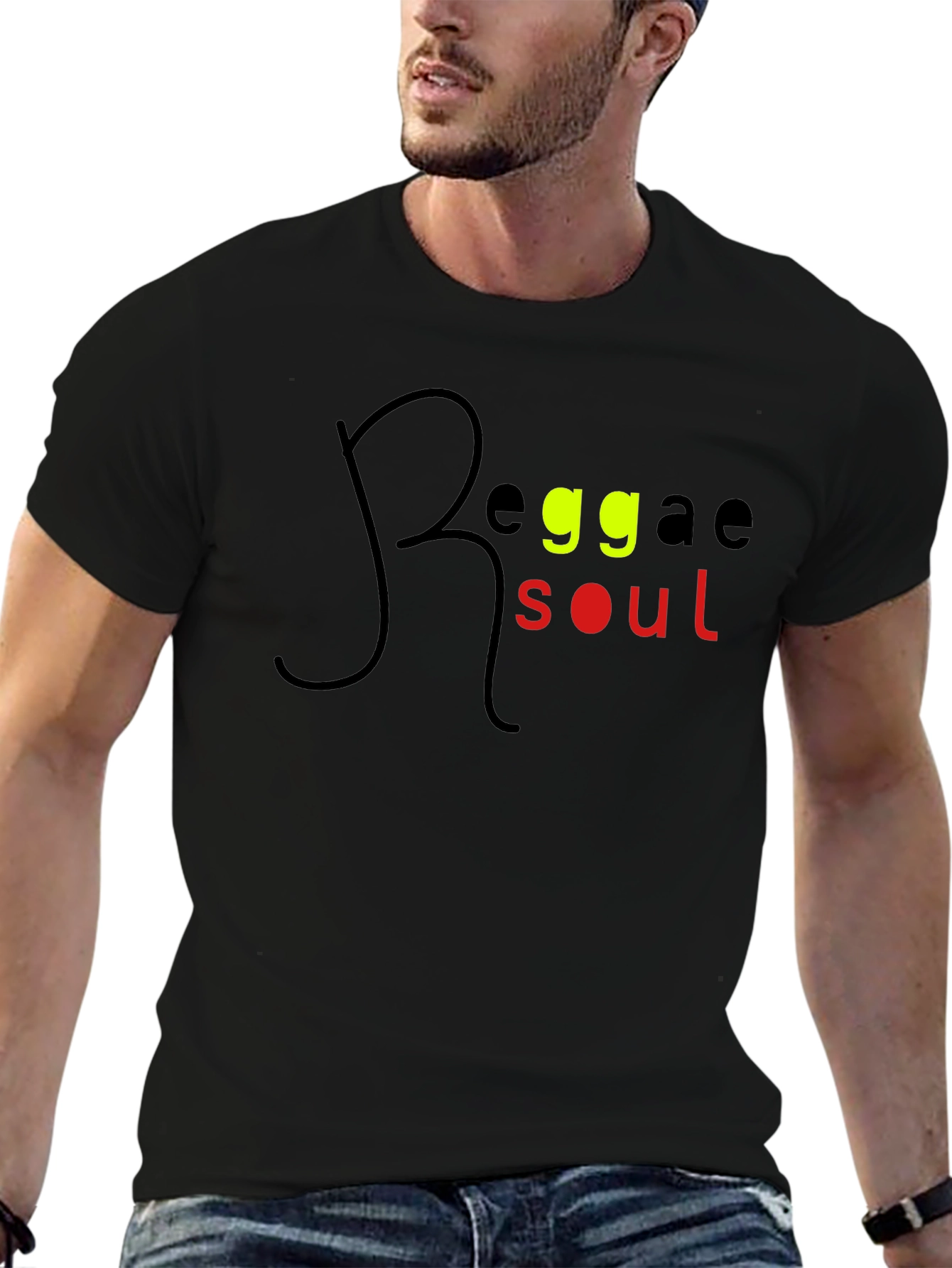 Reggae Soul Graphic Tee - Stylish Black T-Shirt