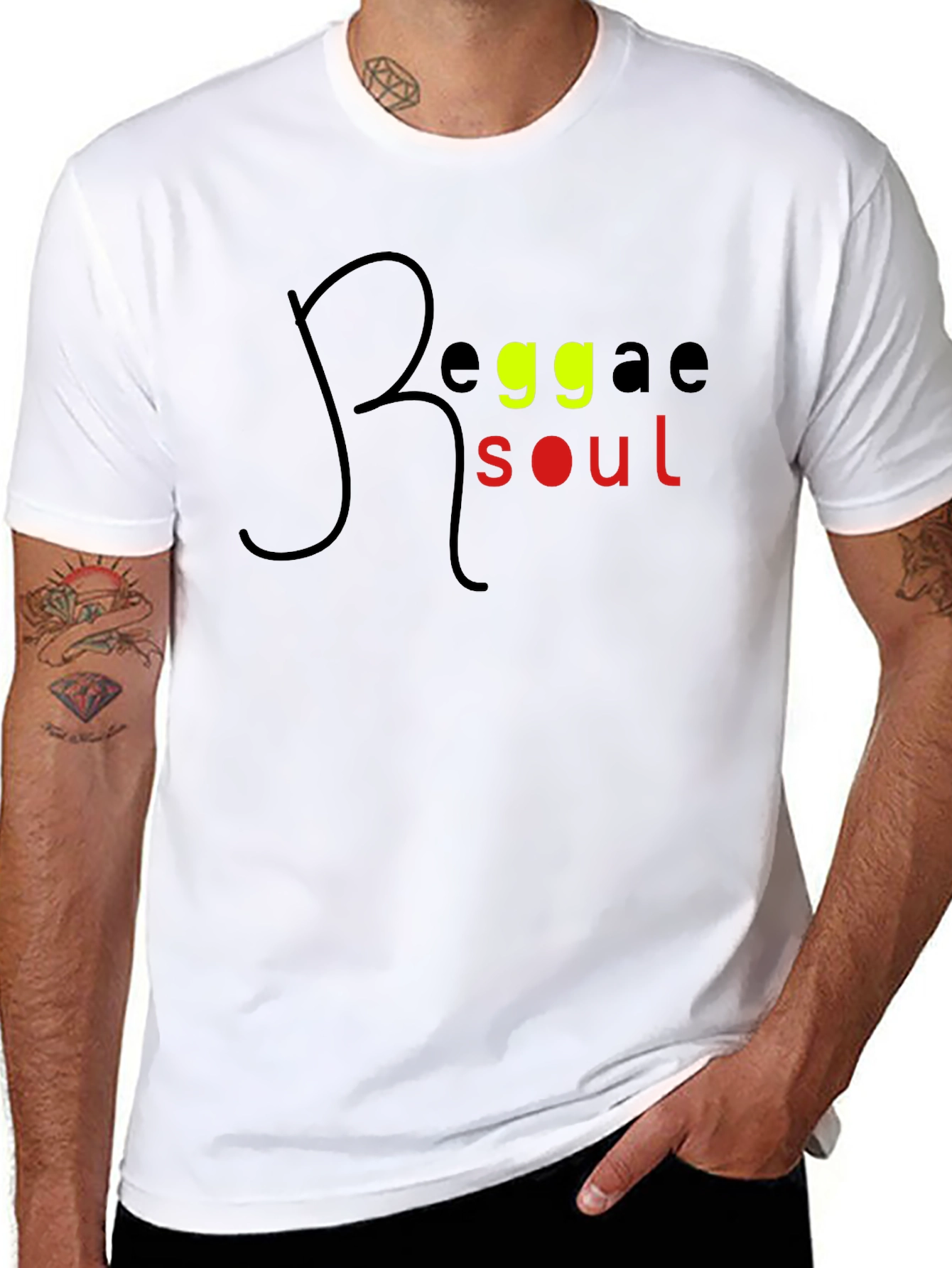 Reggae Soul Graphic Tee - Stylish Black T-Shirt