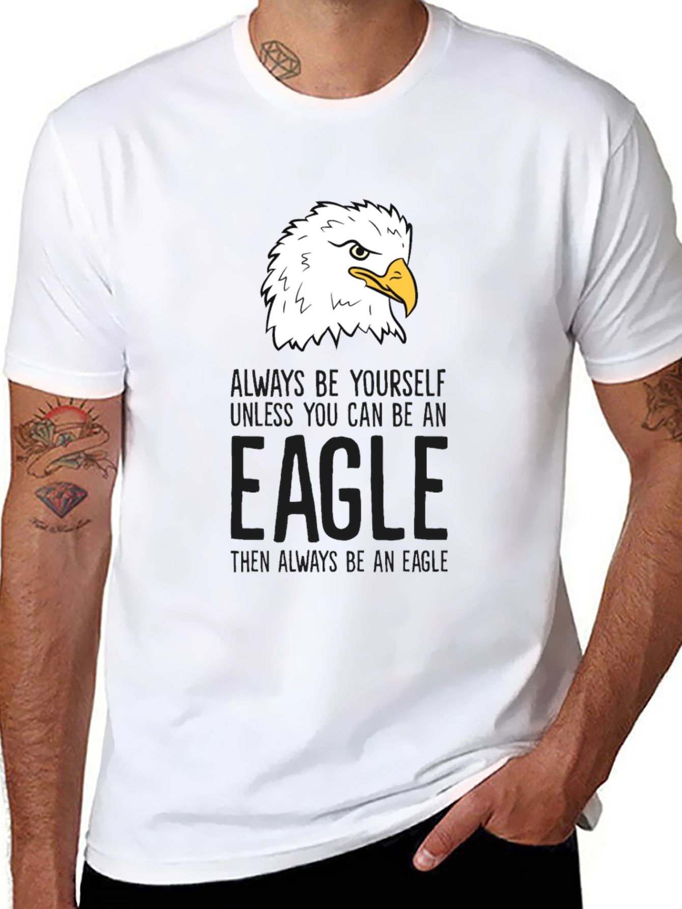 Eagle Graphic Tee - Be Yourself Be An Eagle