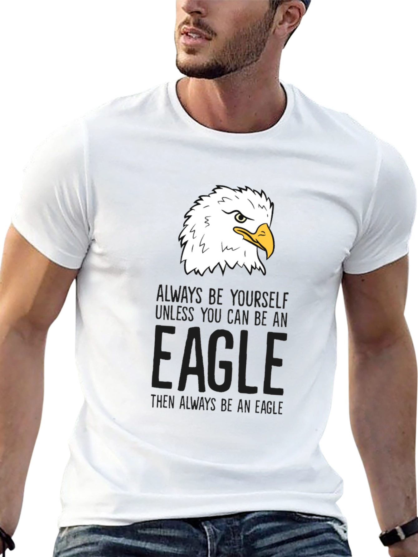 Eagle Graphic Tee - Be Yourself Be An Eagle