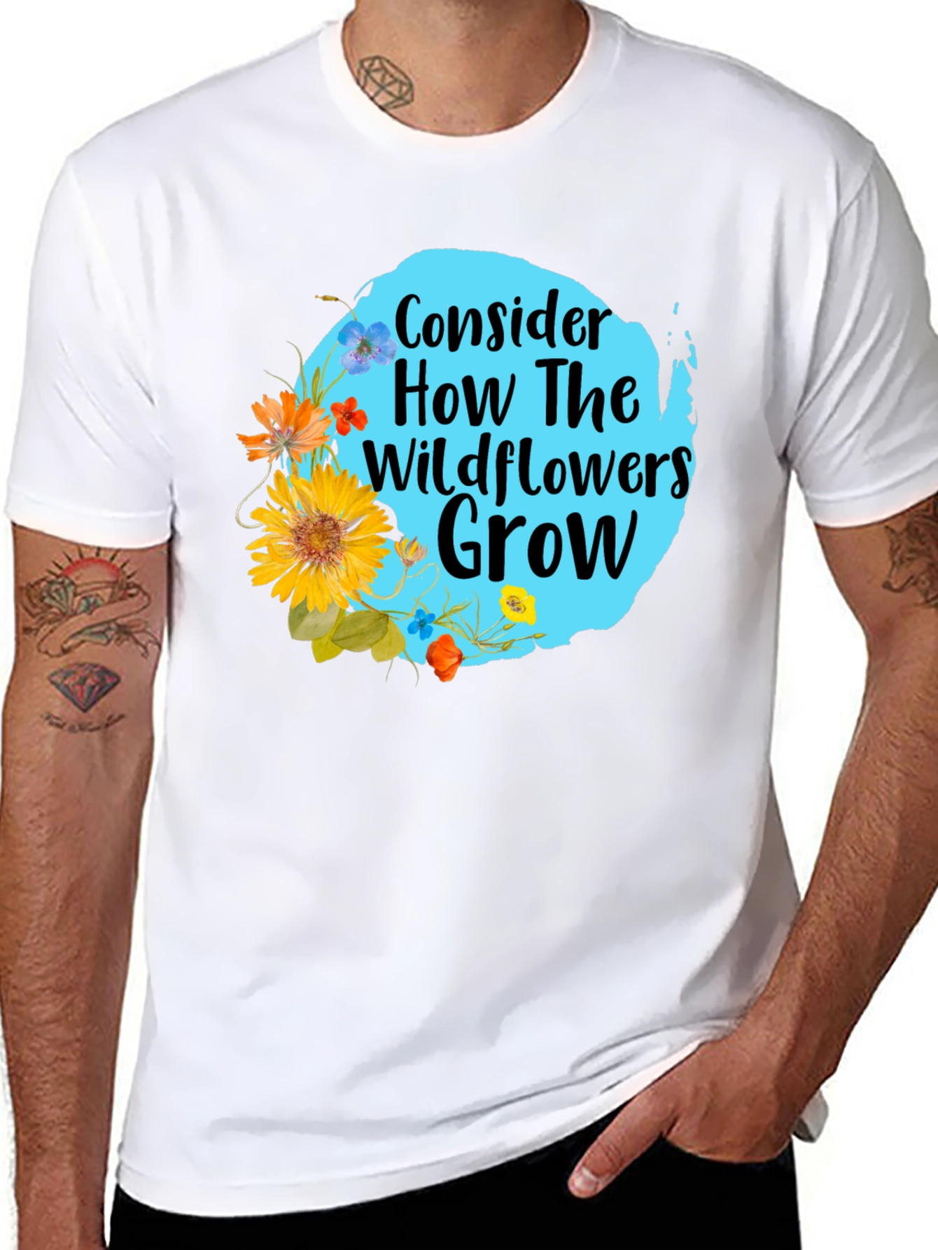 Wildflower Graphic Tee - Consider How They Grow
