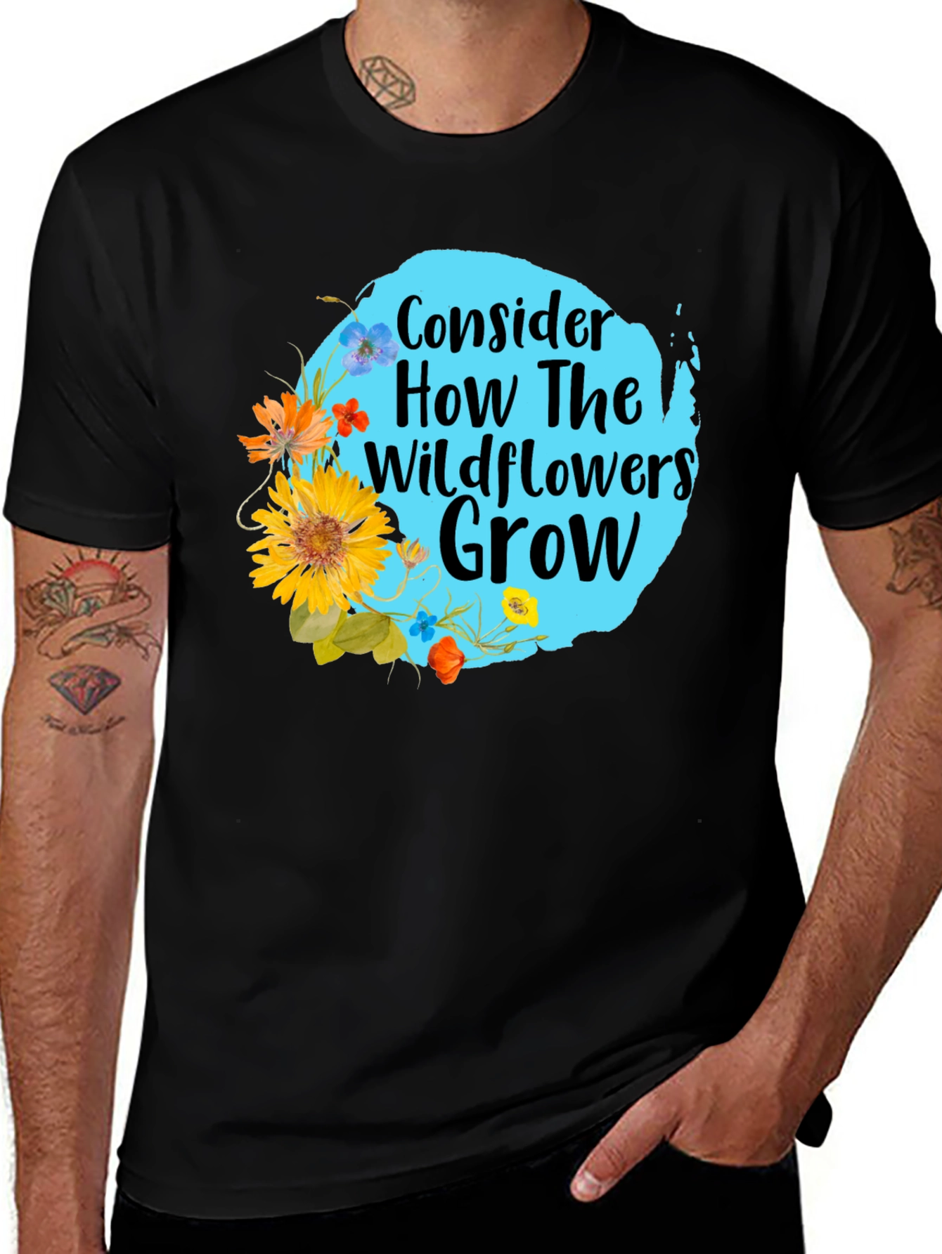 Wildflower Graphic Tee - Consider How They Grow