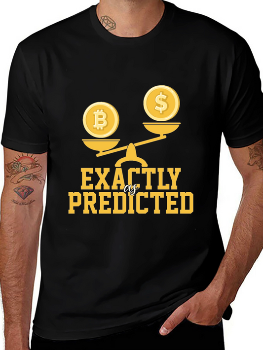 Bitcoin vs Dollar T-Shirt - Crypto Market Prediction