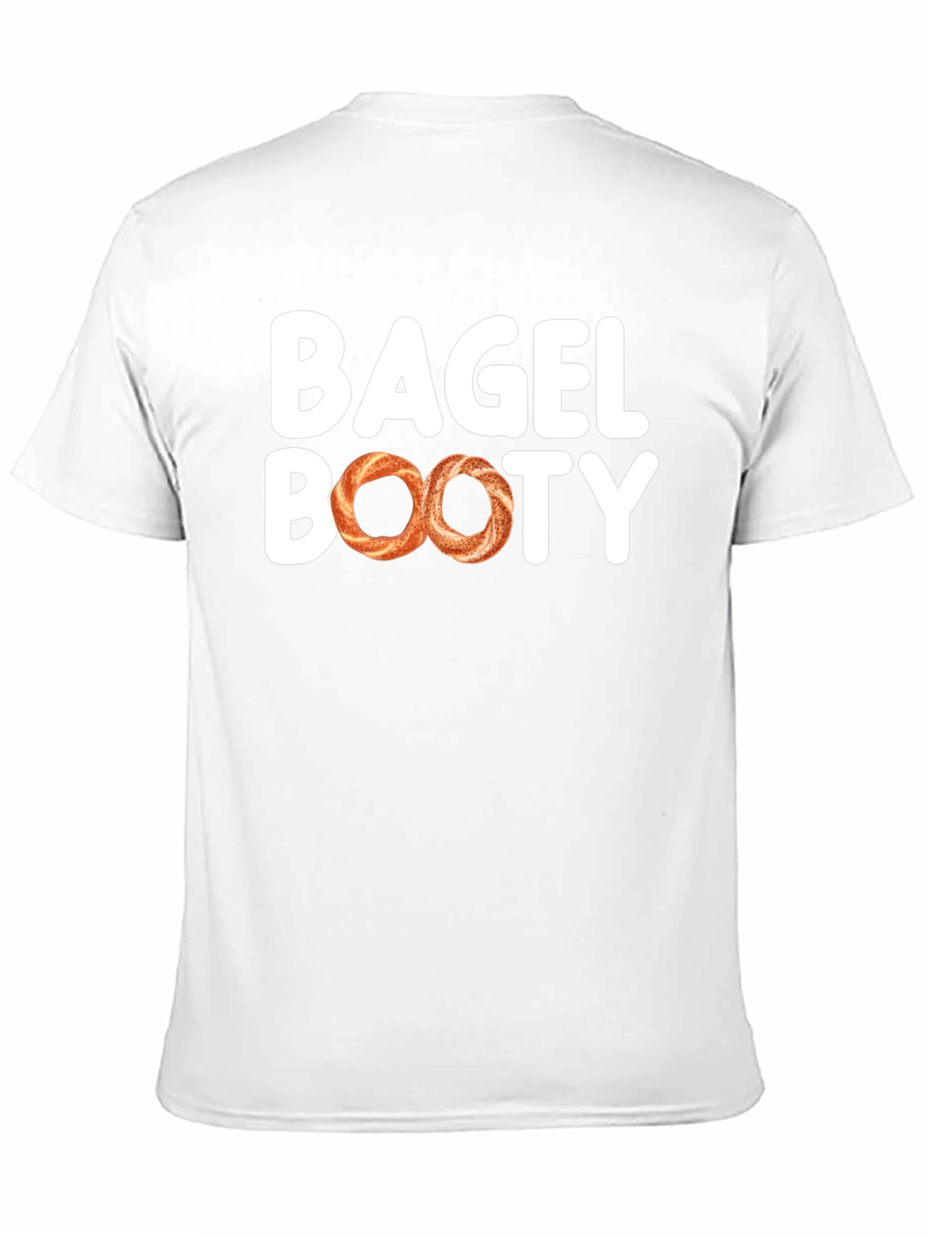 Bagel Booty Black Cotton T-Shirt