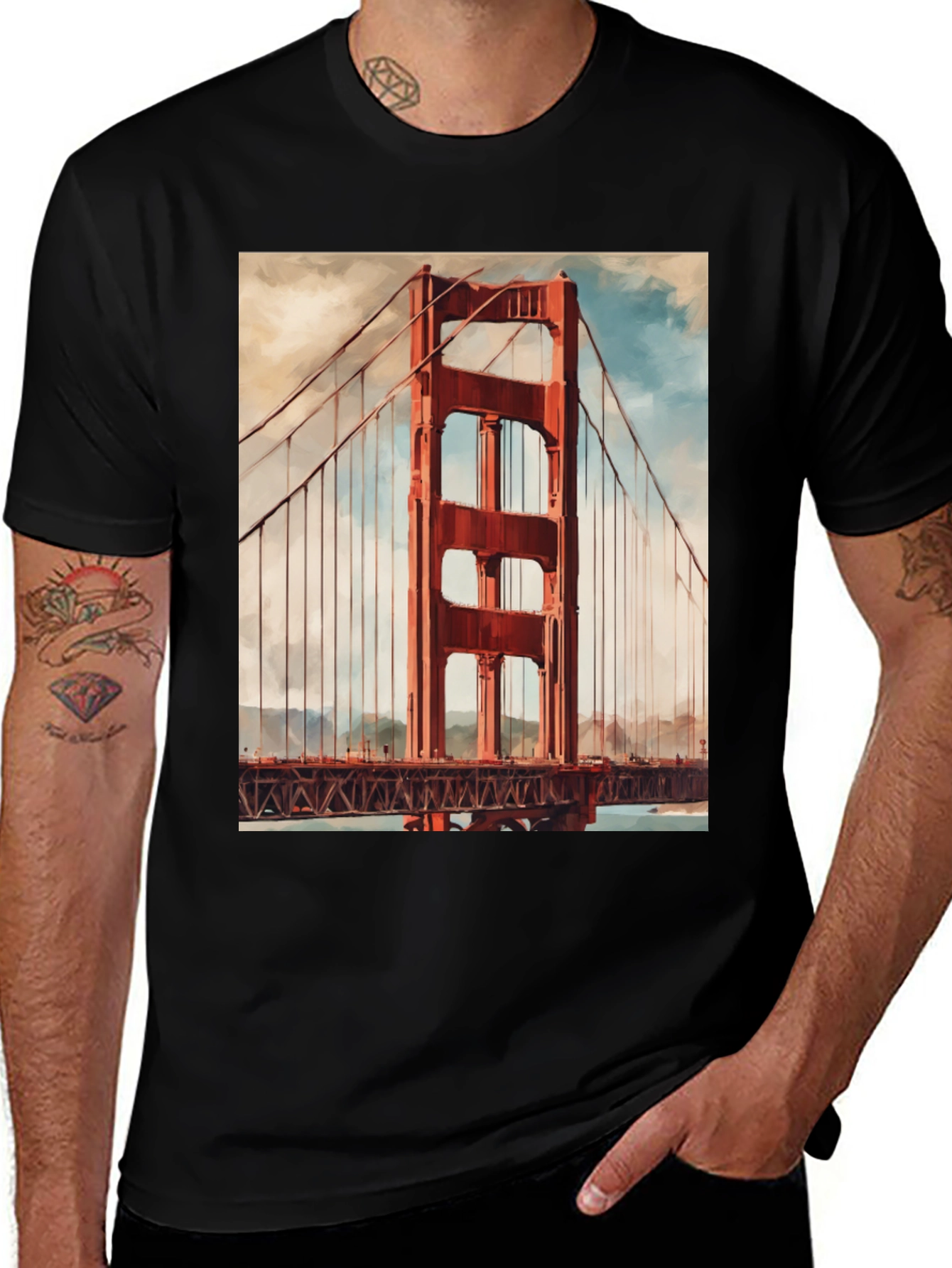 Golden Gate Bridge Graphic Tee - San Francisco T-Shirt