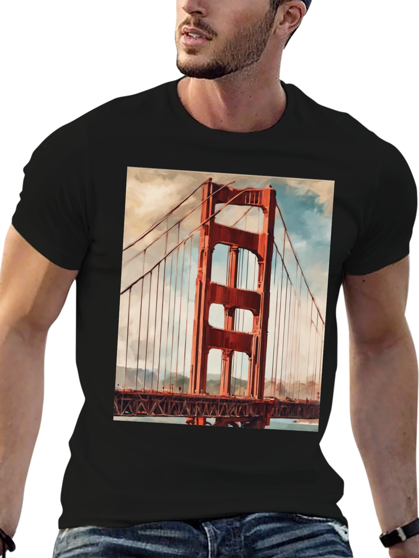 Golden Gate Bridge Graphic Tee - San Francisco T-Shirt