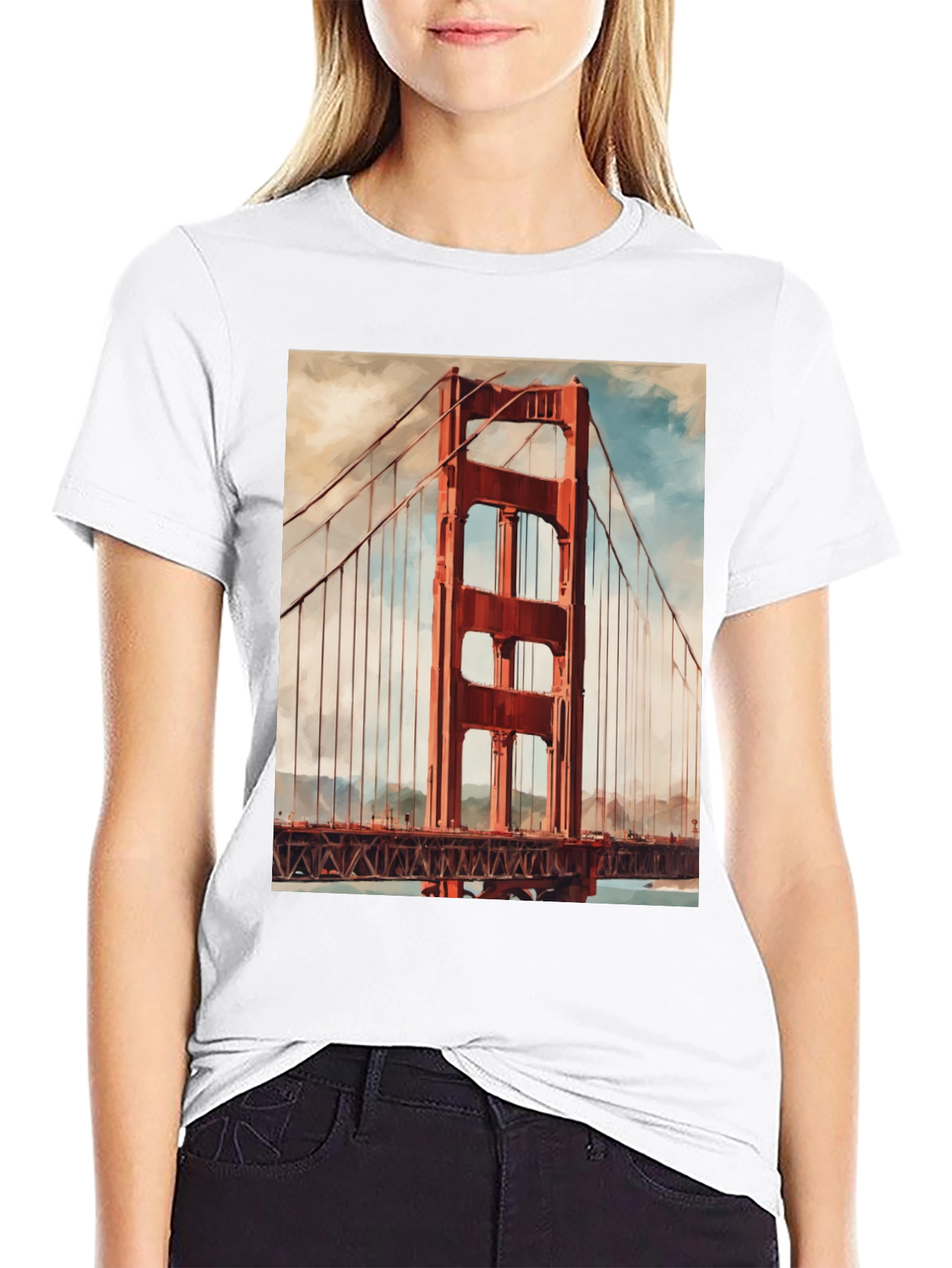 Golden Gate Bridge Graphic Tee - San Francisco T-Shirt
