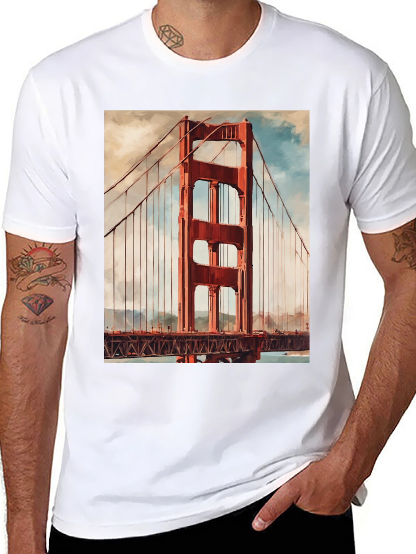 Golden Gate Bridge Graphic Tee - San Francisco T-Shirt