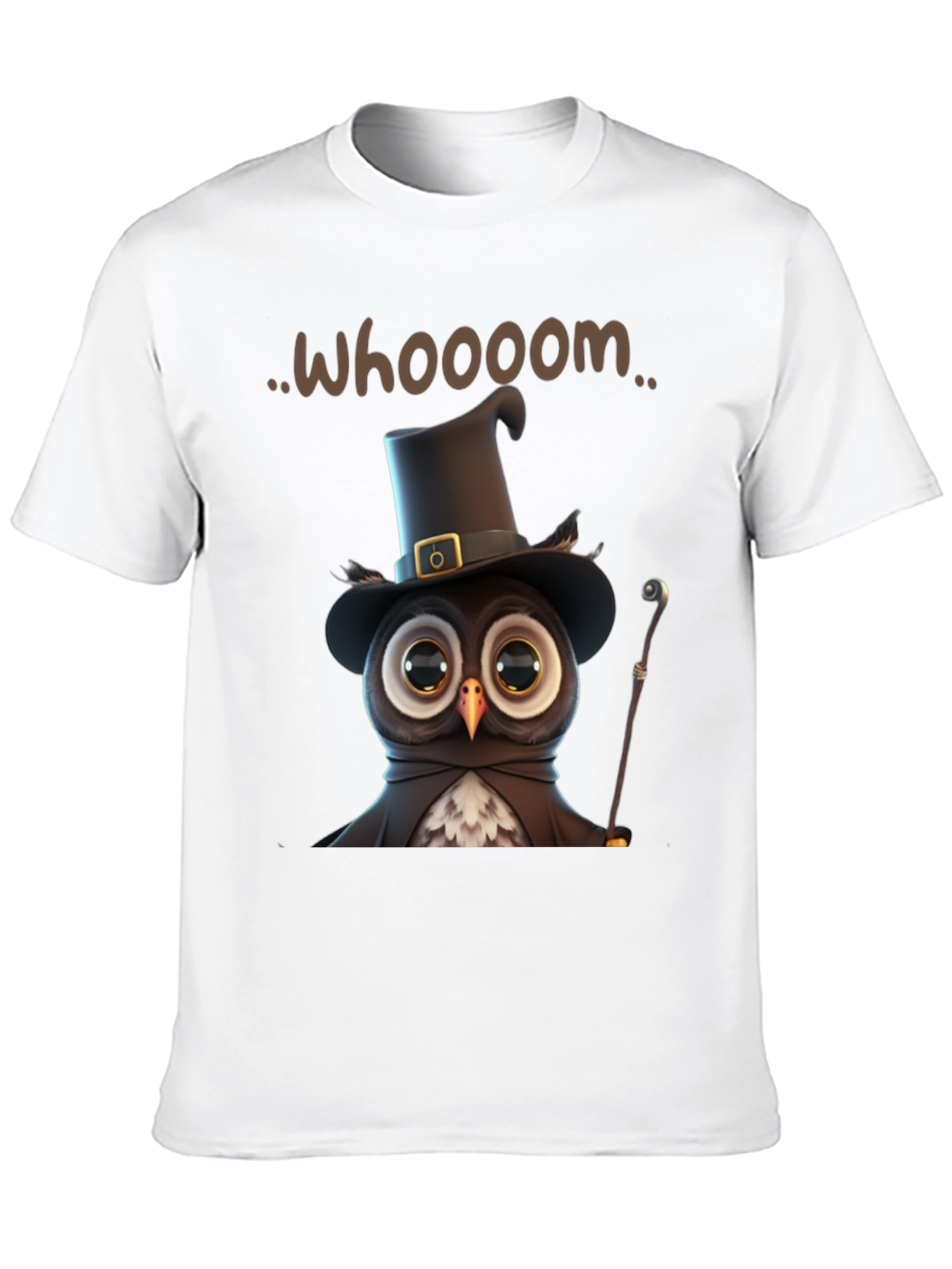 Whimsical Owl Graphic T-Shirt