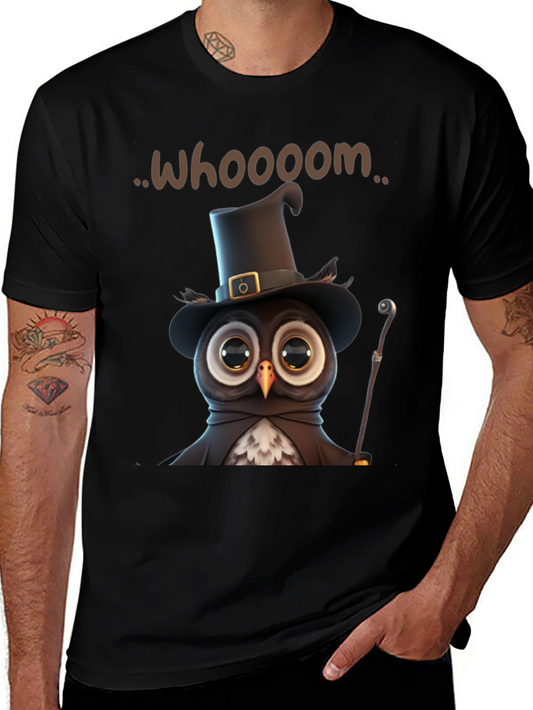 Whimsical Owl Graphic T-Shirt