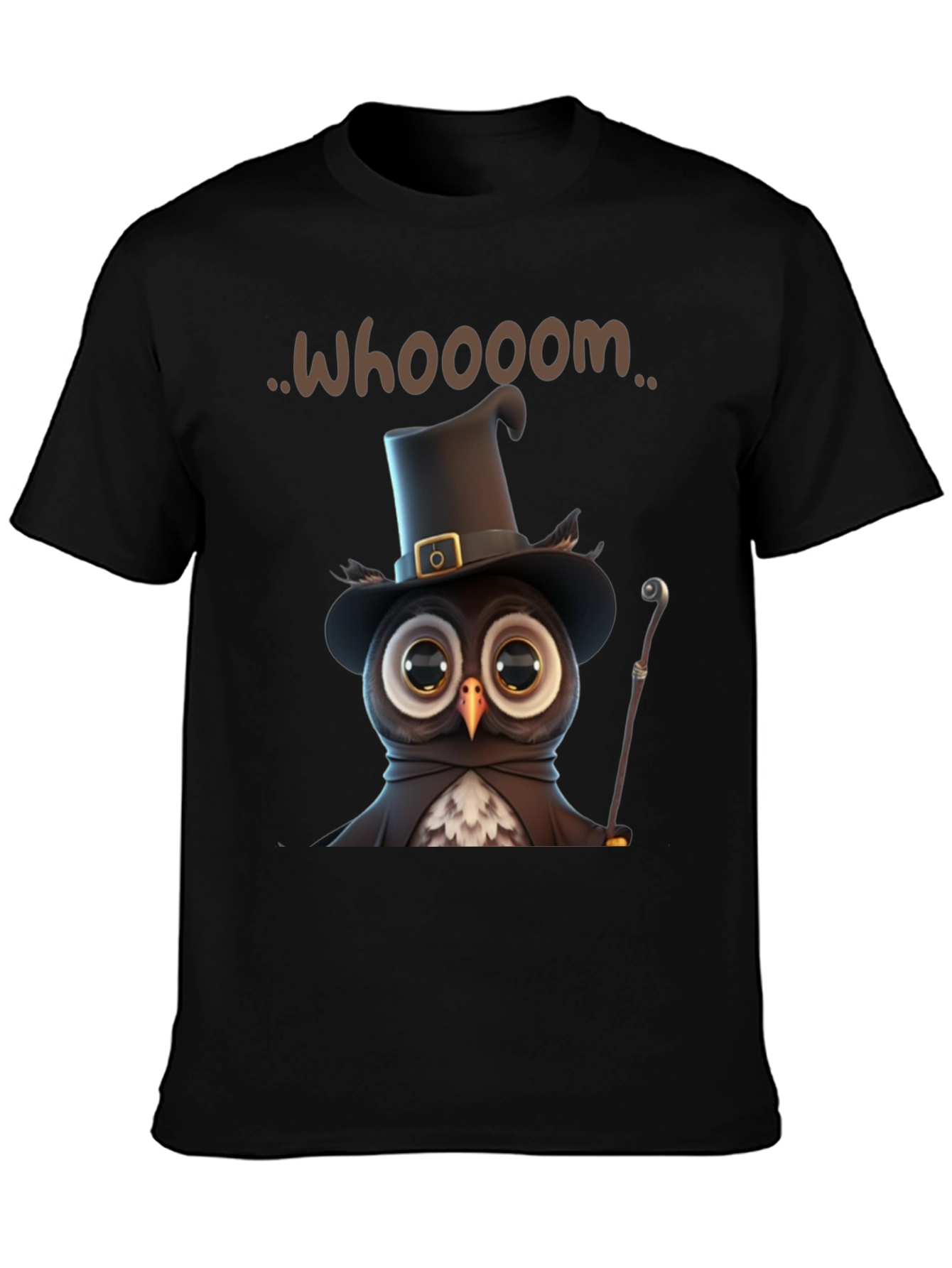 Whimsical Owl Graphic T-Shirt
