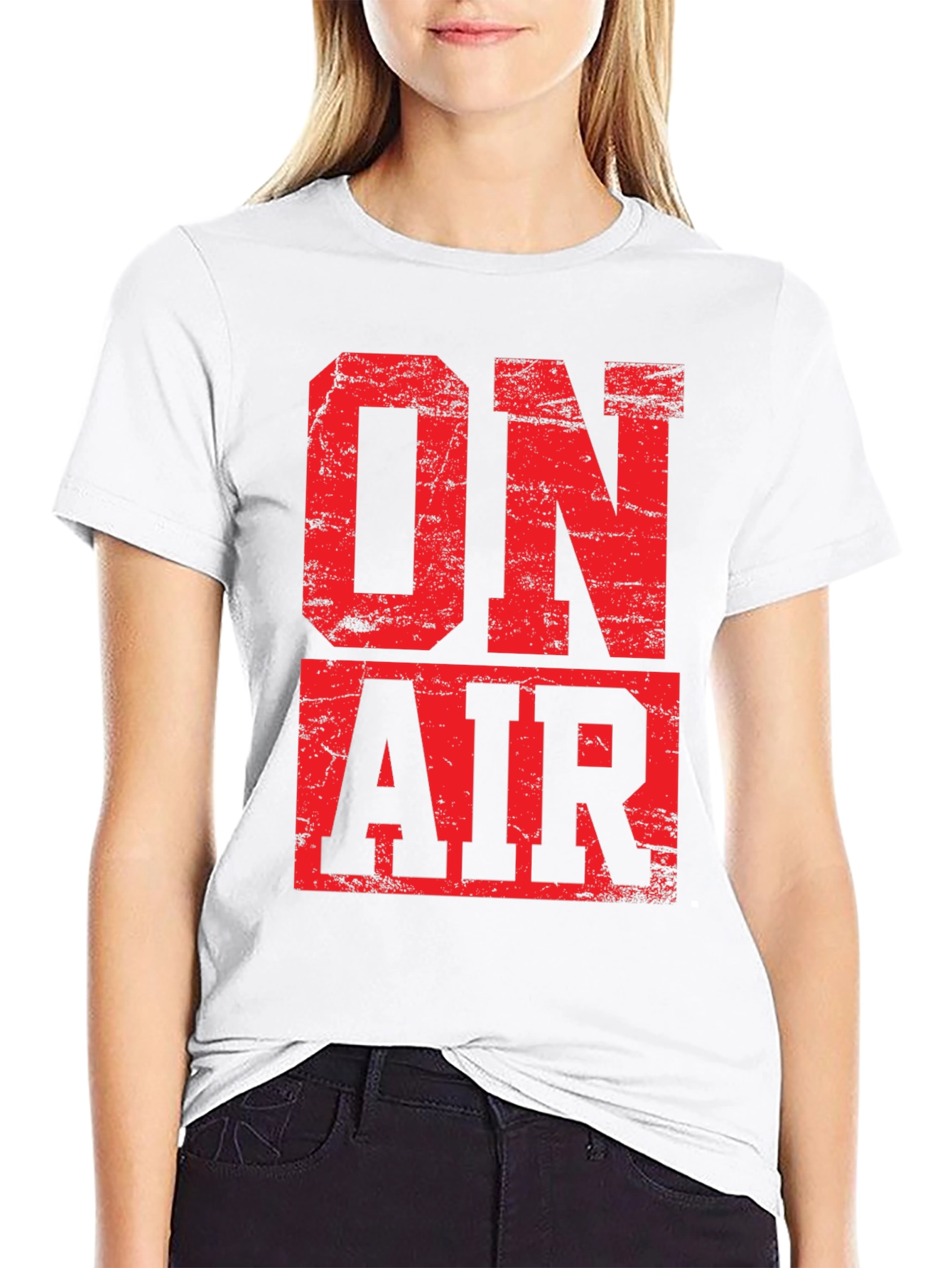 On Air T-Shirt - Bold Red Graphic Tee