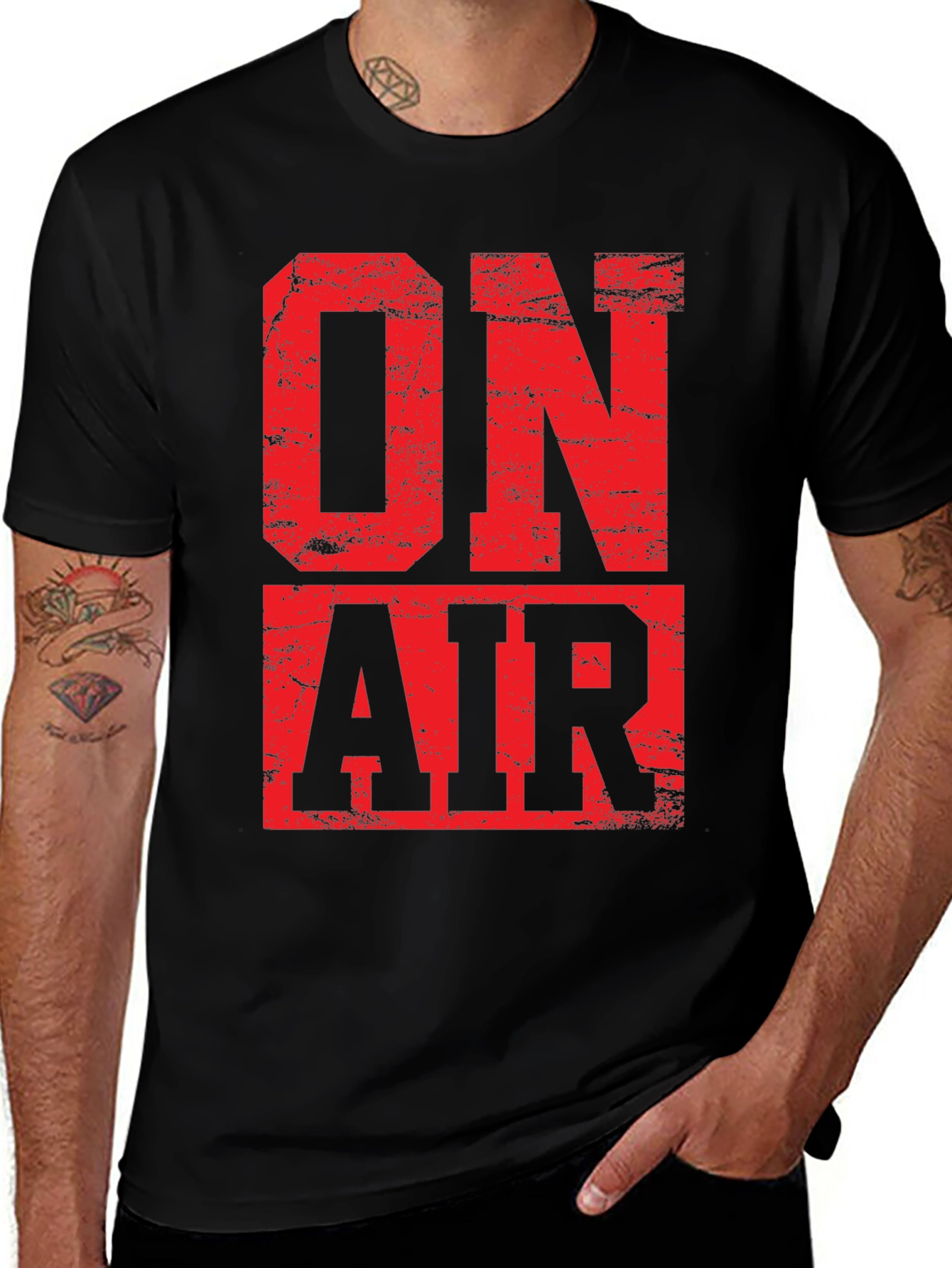 On Air T-Shirt - Bold Red Graphic Tee
