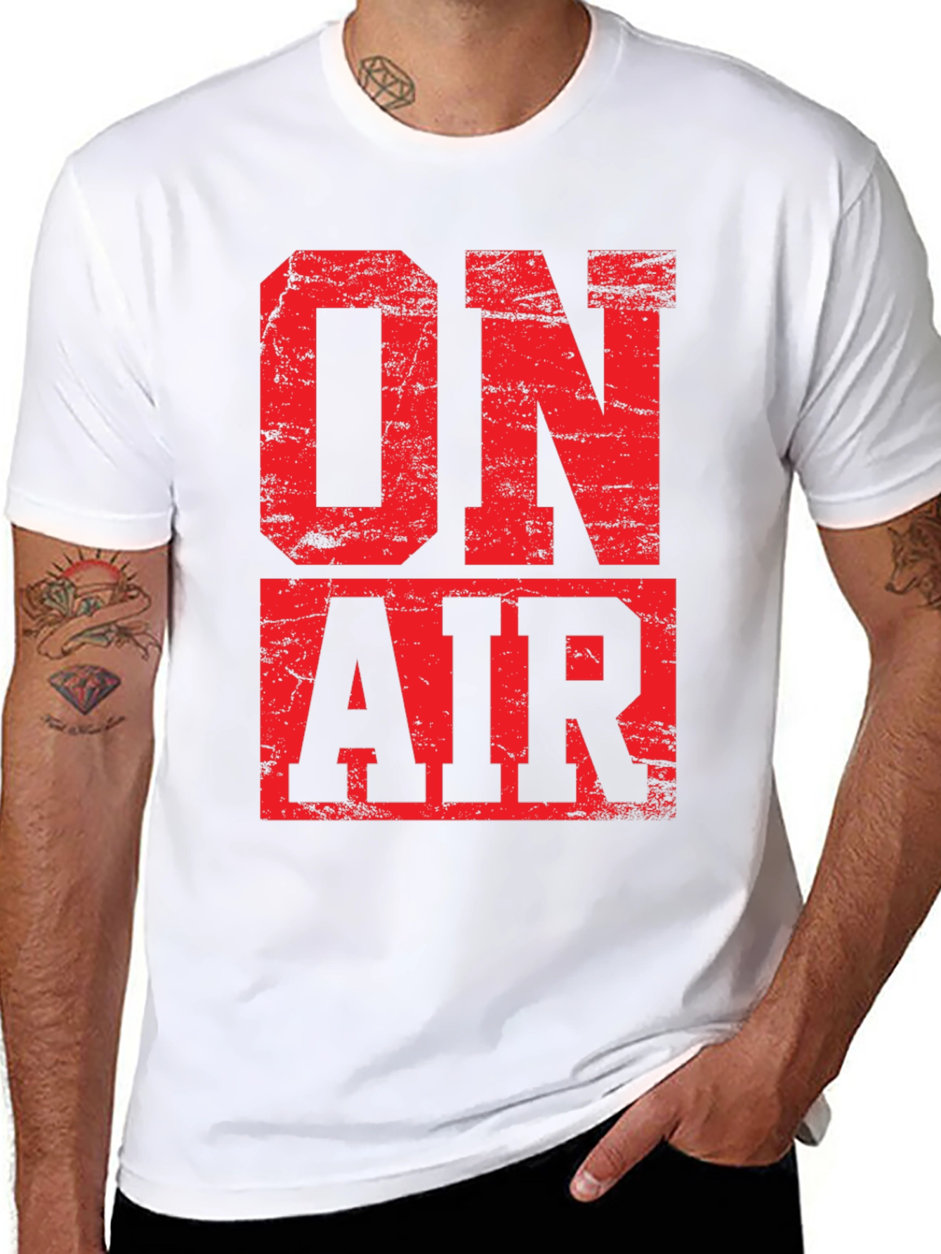 On Air T-Shirt - Bold Red Graphic Tee