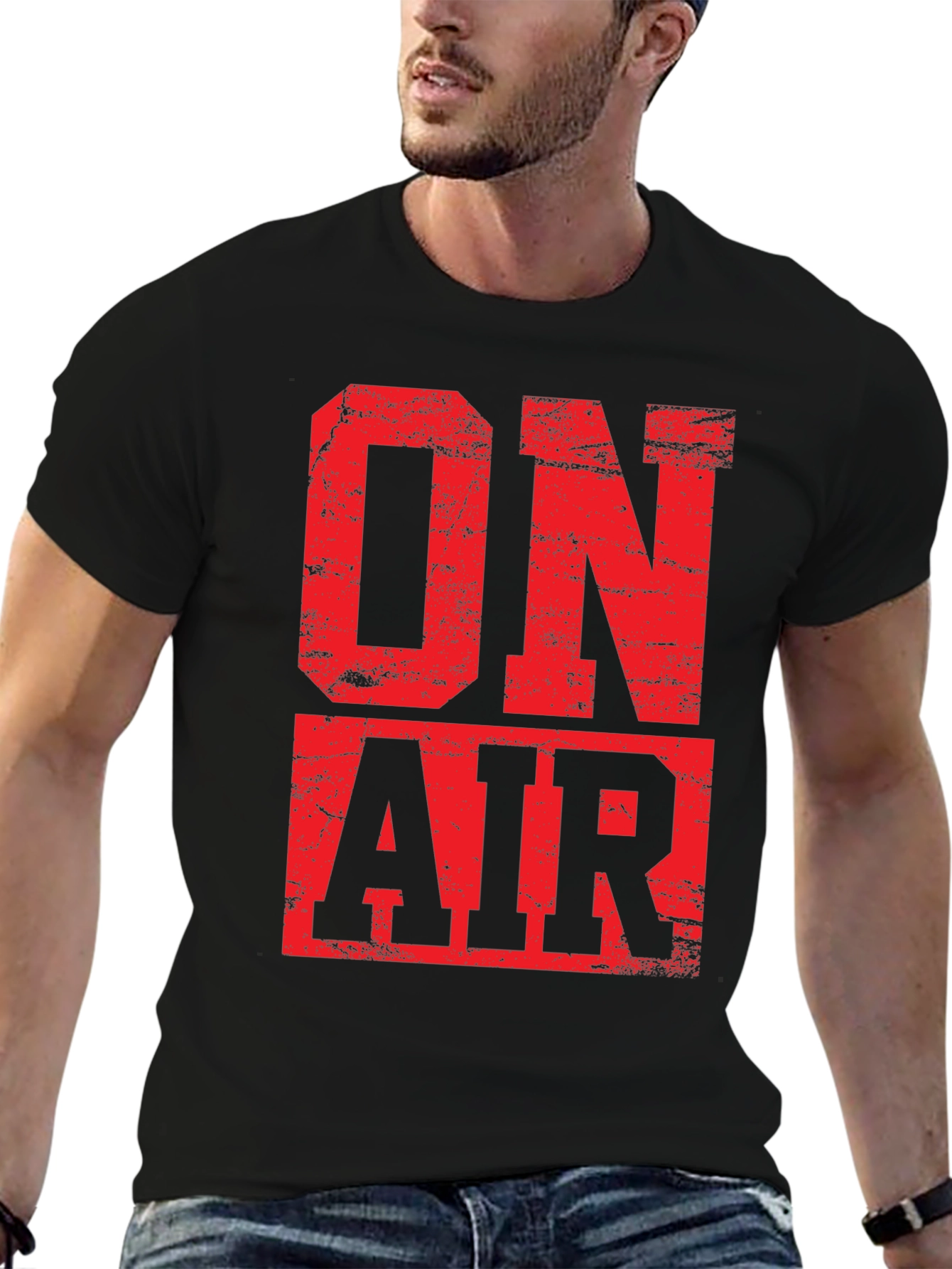 On Air T-Shirt - Bold Red Graphic Tee