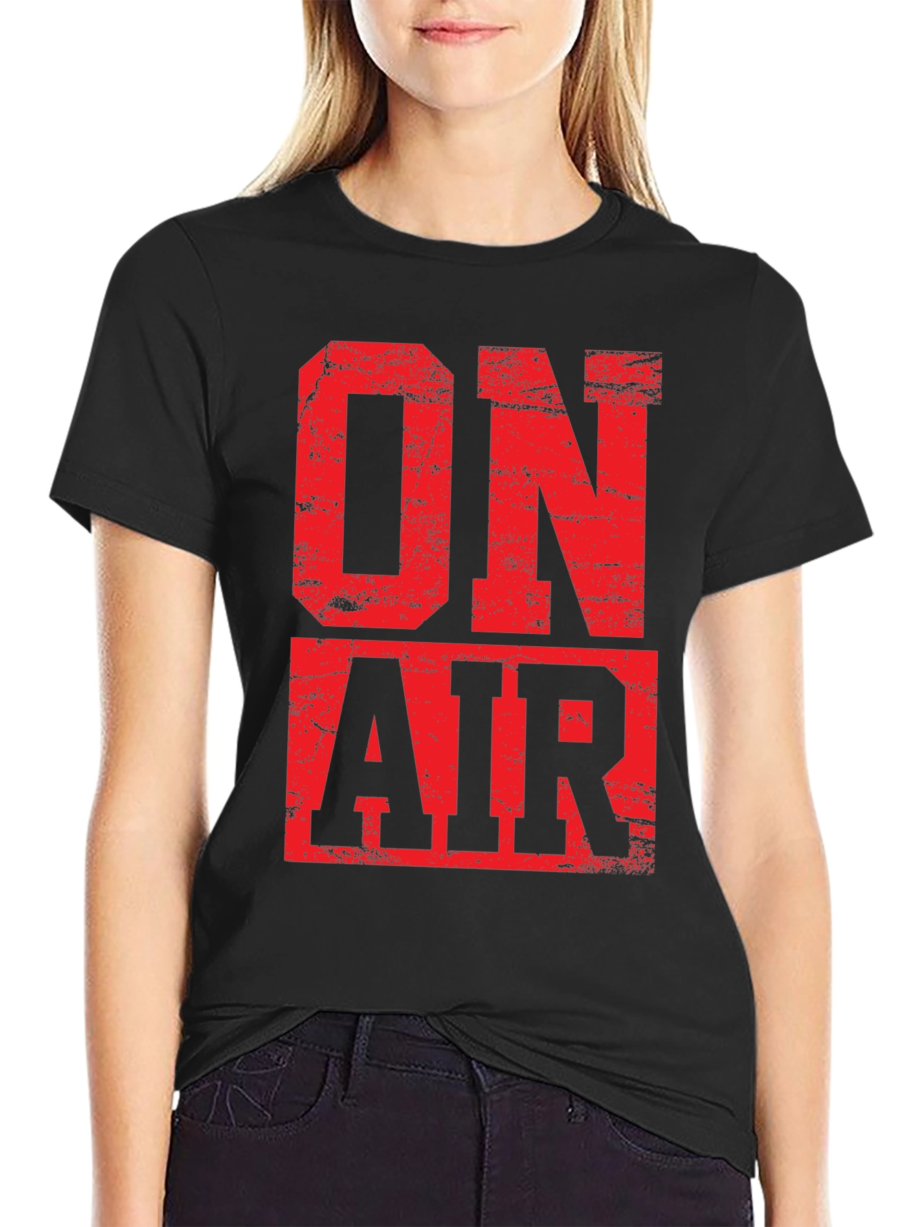 On Air T-Shirt - Bold Red Graphic Tee