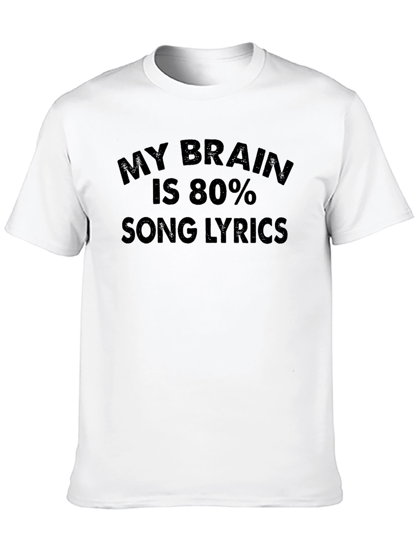 Song Lyrics Brain T-Shirt