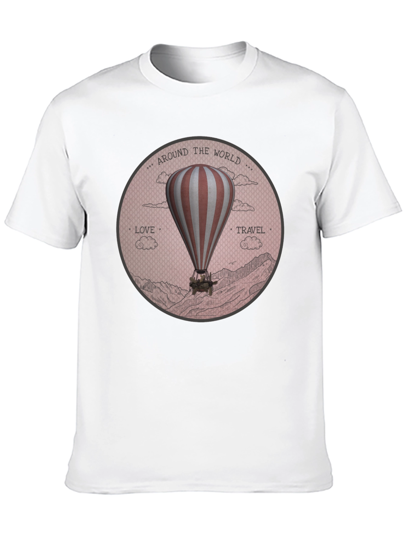 Around the World Hot Air Balloon Graphic Tee