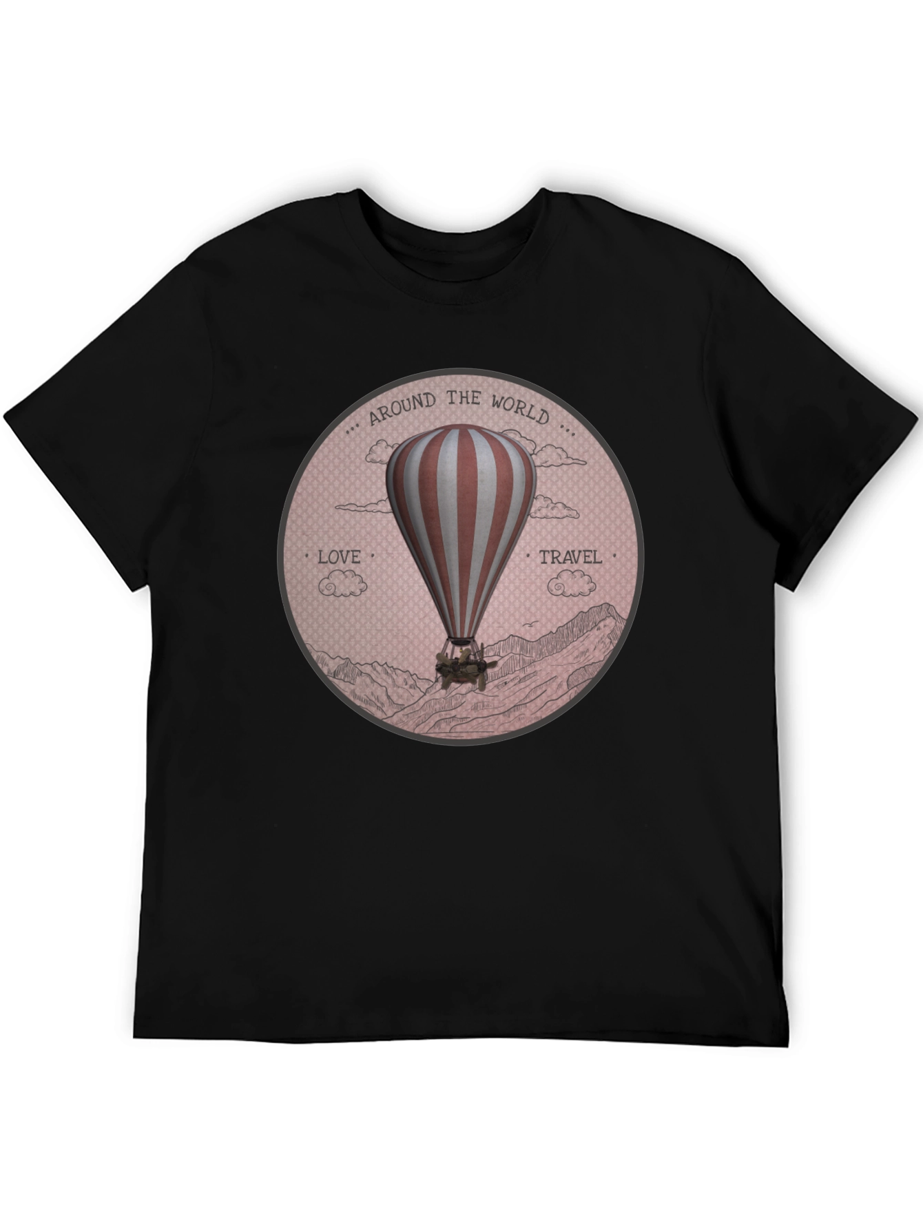 Around the World Hot Air Balloon Graphic Tee