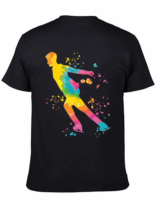 Colorful Ice Skater Graphic Tee