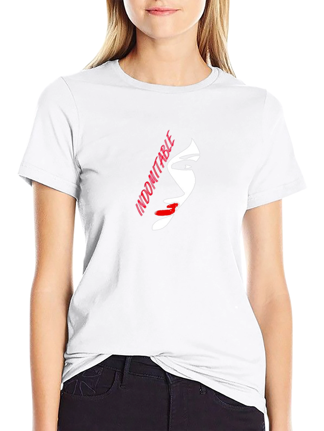 Indomitable Graphic Print Black T-Shirt