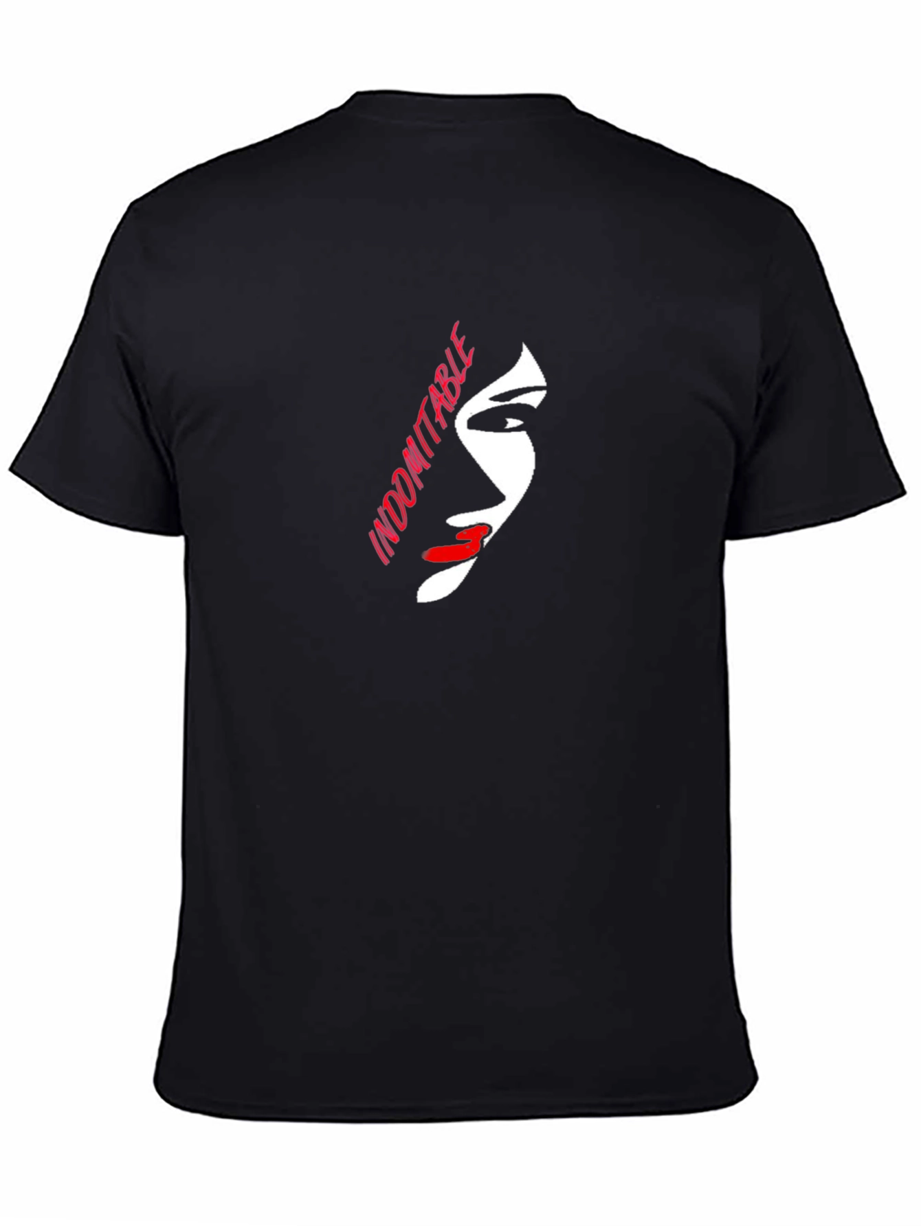 Indomitable Graphic Print Black T-Shirt
