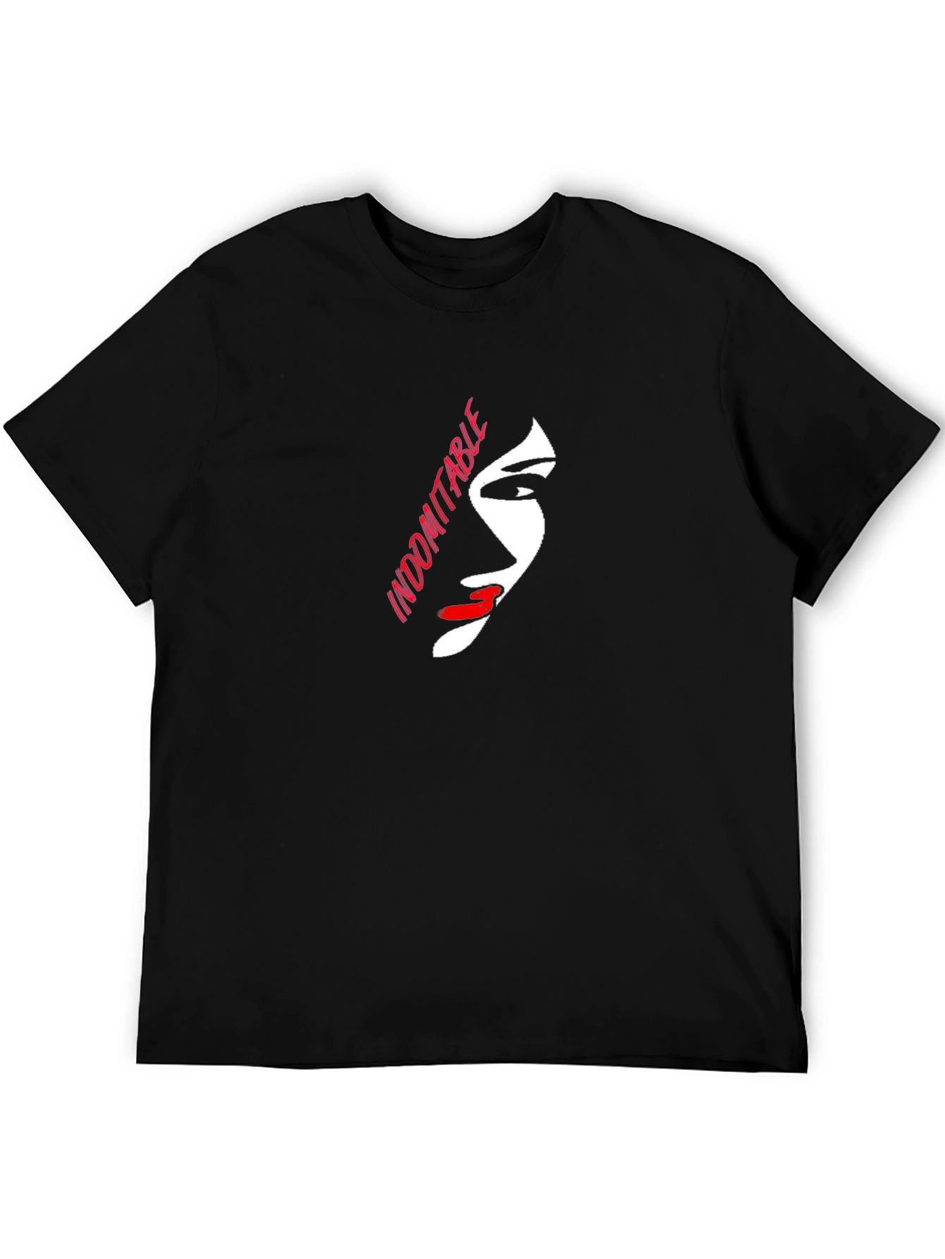Indomitable Graphic Print Black T-Shirt